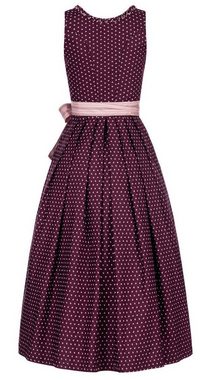 Nübler Dirndl Damen Dirndl lang im Landhausstil, Rocklänge 90cm (Dirndl Set lang THEA, 2-tlg., Dirndl Kleid mit Schürze) Moderne Tracht im bayerischen Stil - Trachtenmode Damen