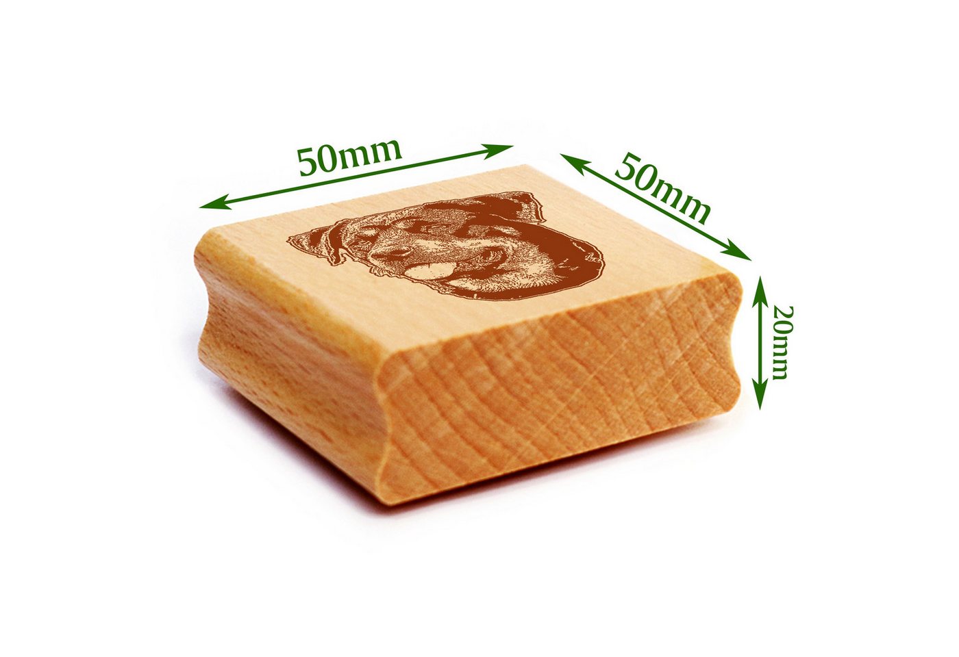 Thumbnail - Dekolando Stempel Motivstempel Beauceron Stempel Hund Holzstempel 45 x 48 mm