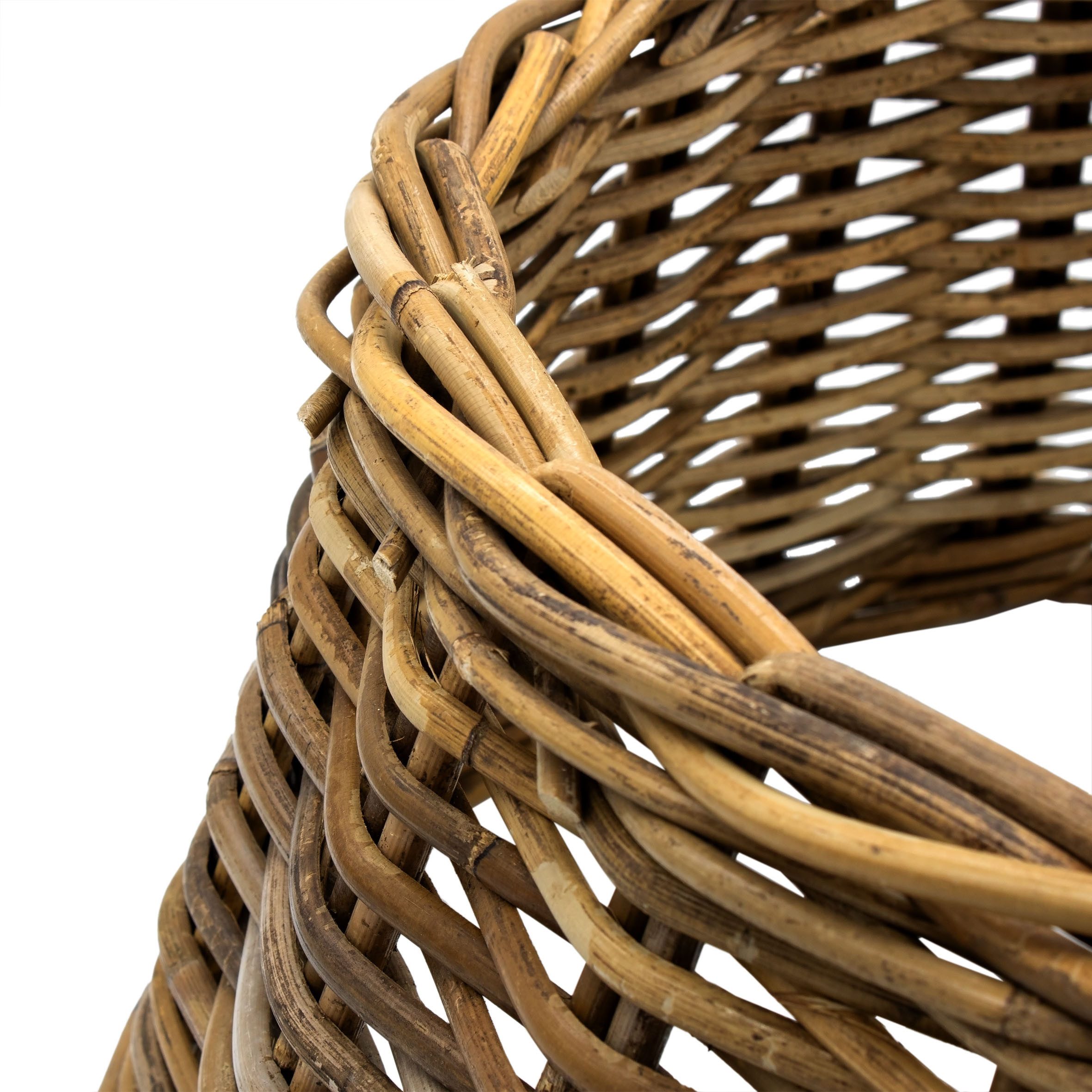 Spetebo Weihnachtsbaumdecke Rattan Weihnachtsbaumrock aus Weide 60 cm - natur hell (1-tlg), Abdeckung für den Christbaum Ständer