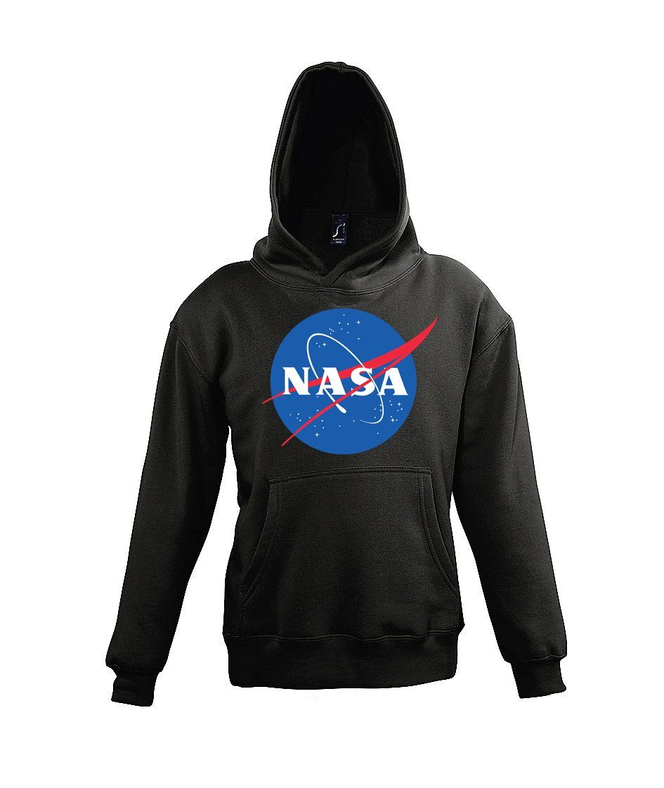 Mädchen mit Designz Print und Kinder Schwarz für Jungen Hoodie NASA Modischem Kapuzenpullover Youth