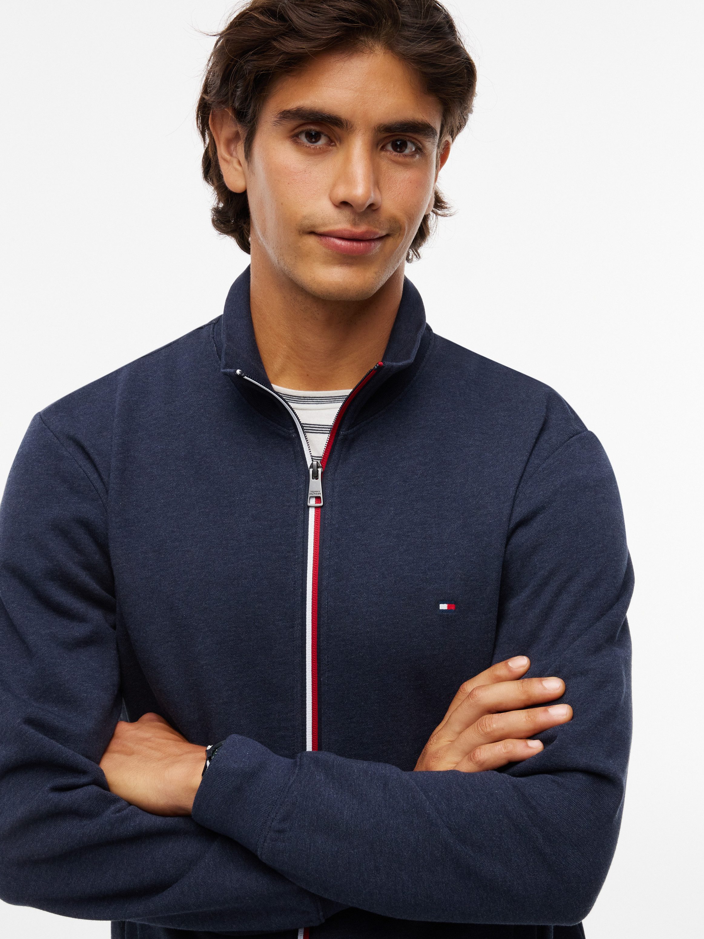 Tommy Hilfiger Kapuzensweatjacke RWB TIPPING TRACK – Bild 2 von 5