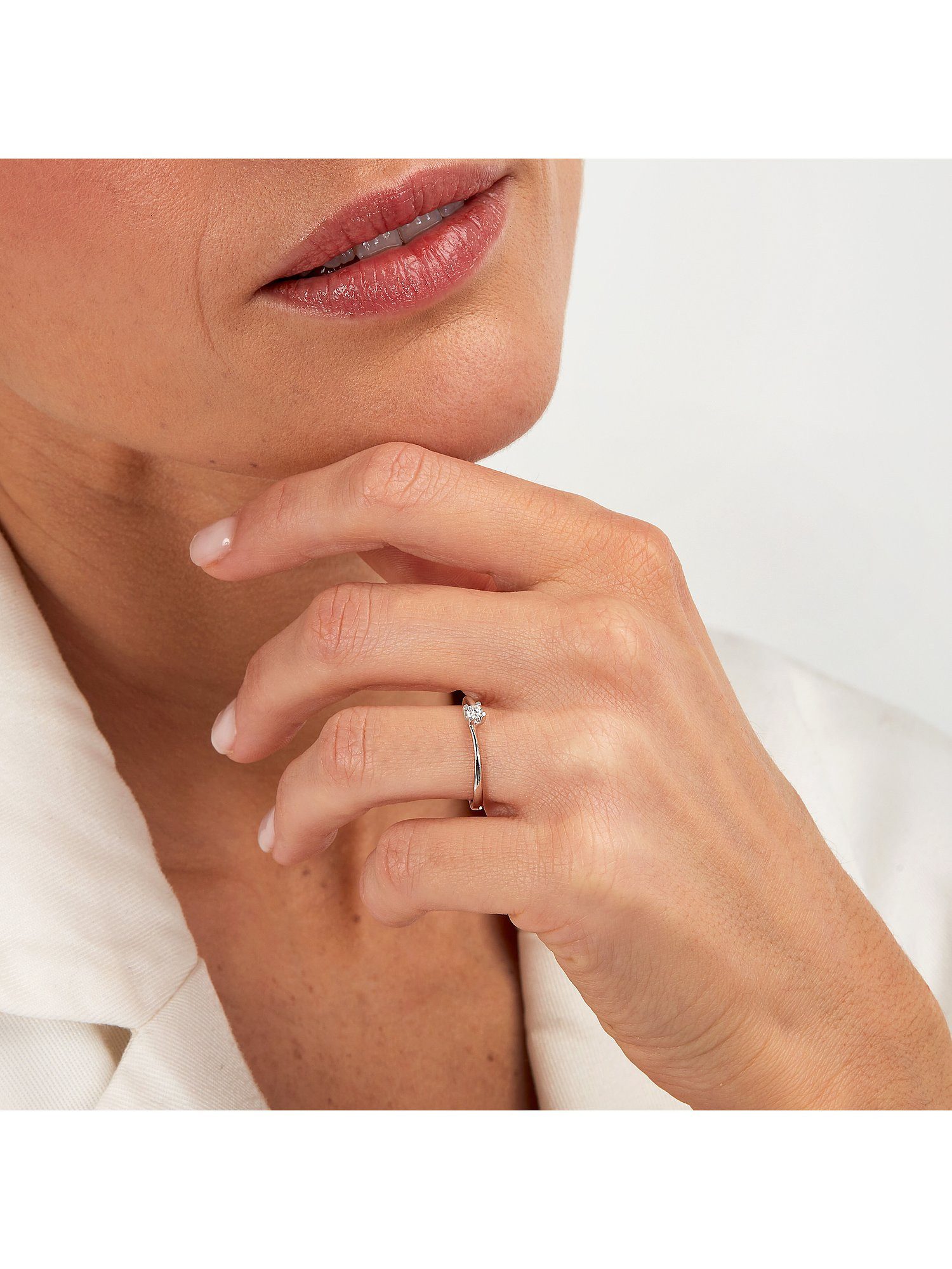 CHRIST Diamantring CHRIST Damen-Damenring 375er Weißgold günstig online kaufen