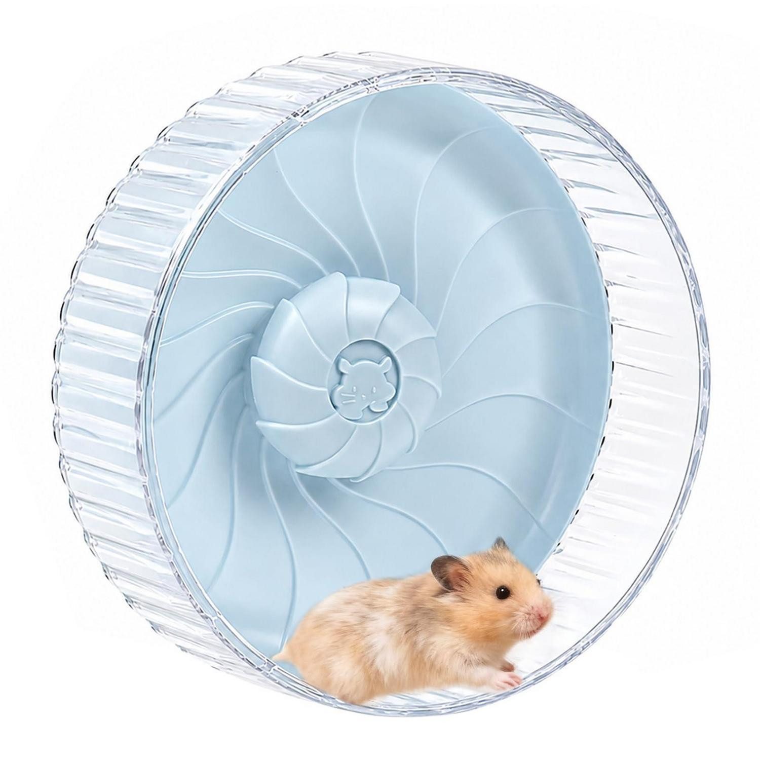 LuxusKollektion Tierlaufrad Hamsterrad 21cm Blau leise Acryl