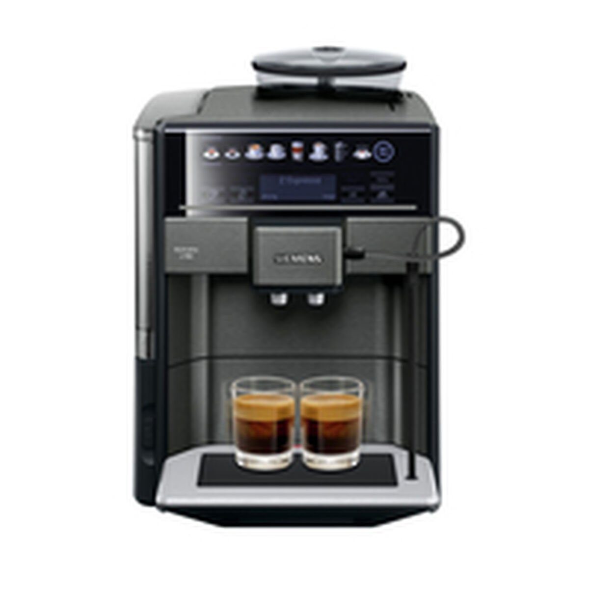 SIEMENS Kaffeevollautomat Superautomatische Kaffeemaschine Schwarz Siemens 15 Grau AG TE657319RW