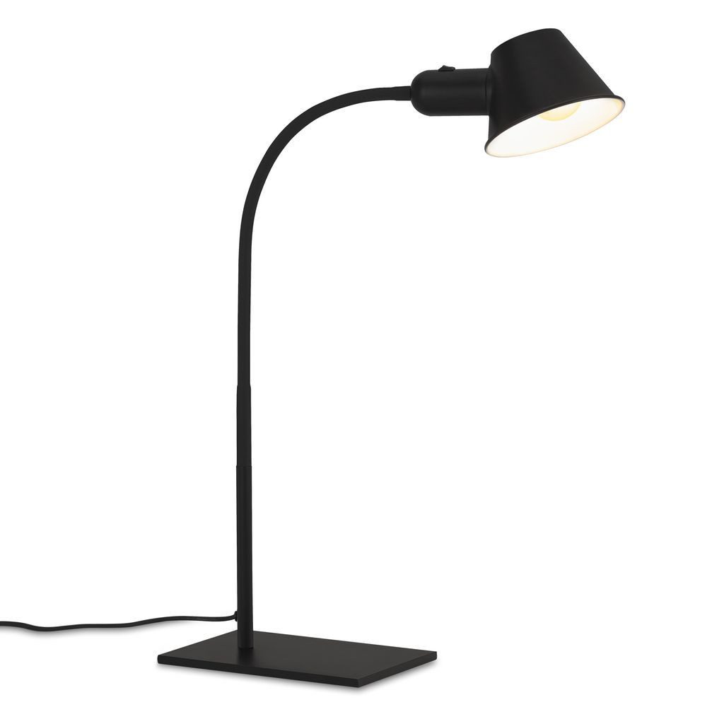 Briloner Leuchten Tischleuchte 7407-015, ohne Leuchtmittel, 2700K - Extra-Warmweiß, Schwenkbar, schwarz, E27 Fassung ? max. 10 W, 23 x 15 x 65 cm