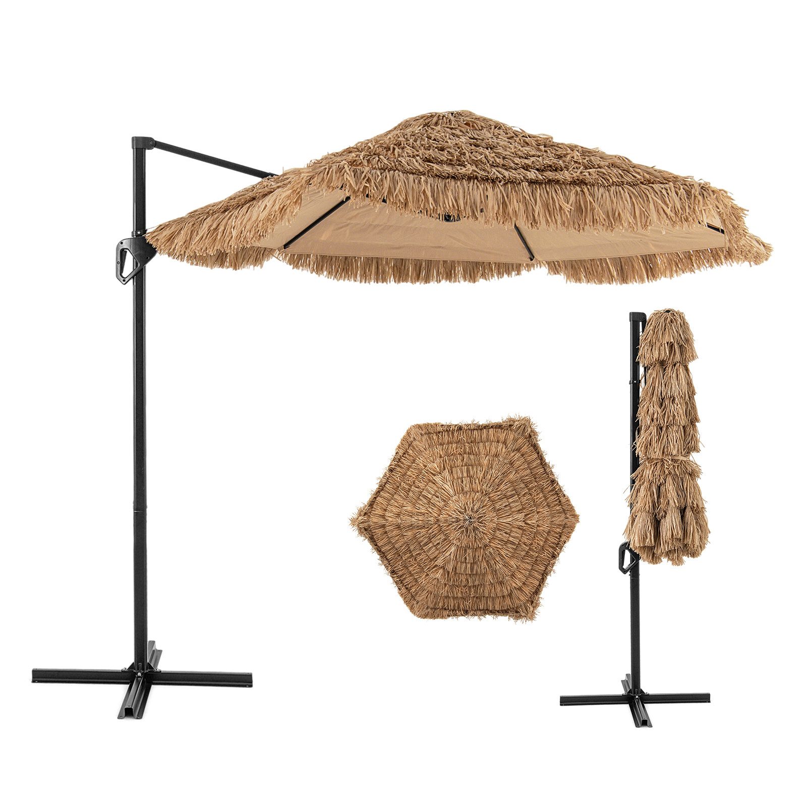 COSTWAY Ampelschirm, Sonnenschirm 283cm Wasserdicht mit günstig online kaufen