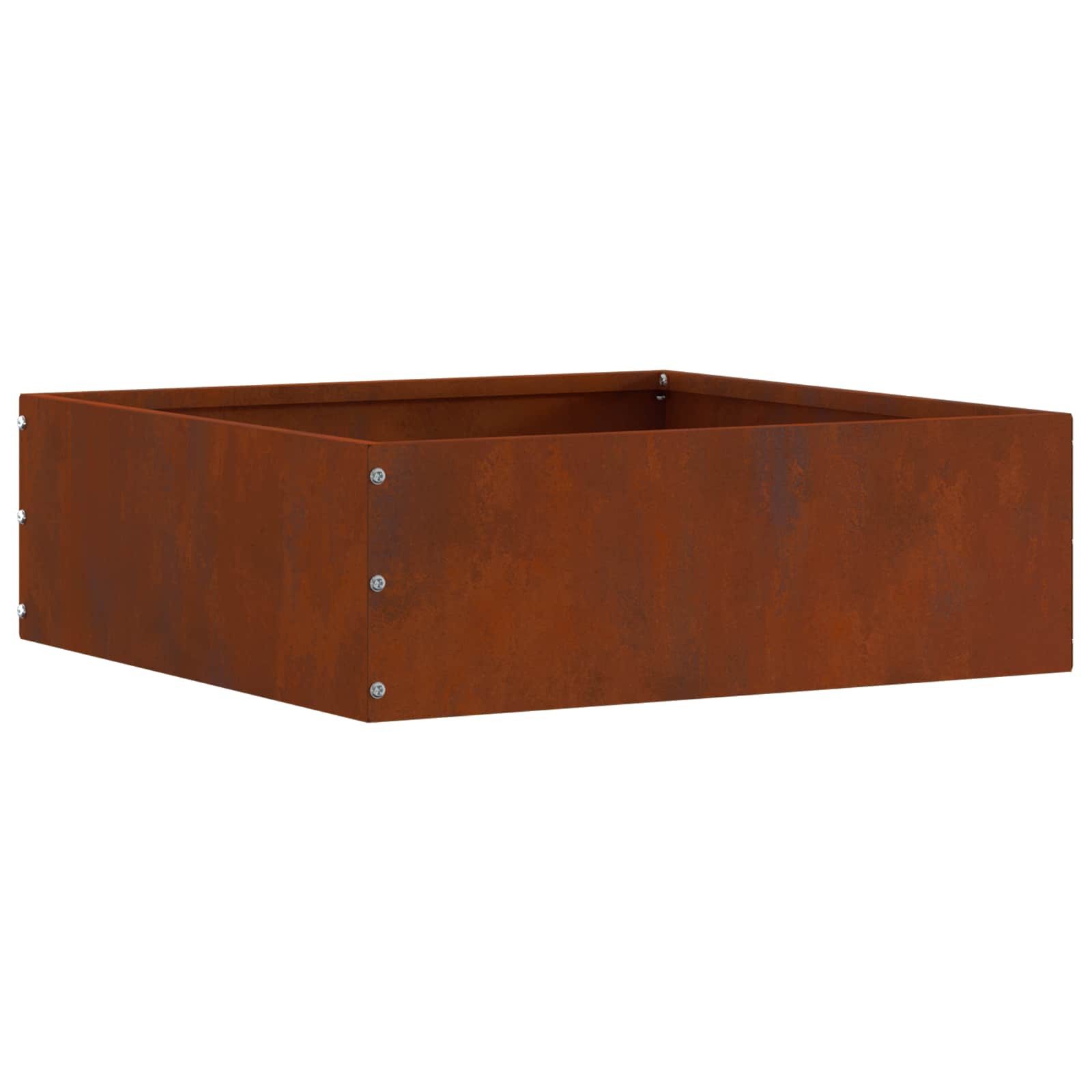 vidaXL Beetumrandung Rasenkante 40 x 40 x 13 cm Rostoptik