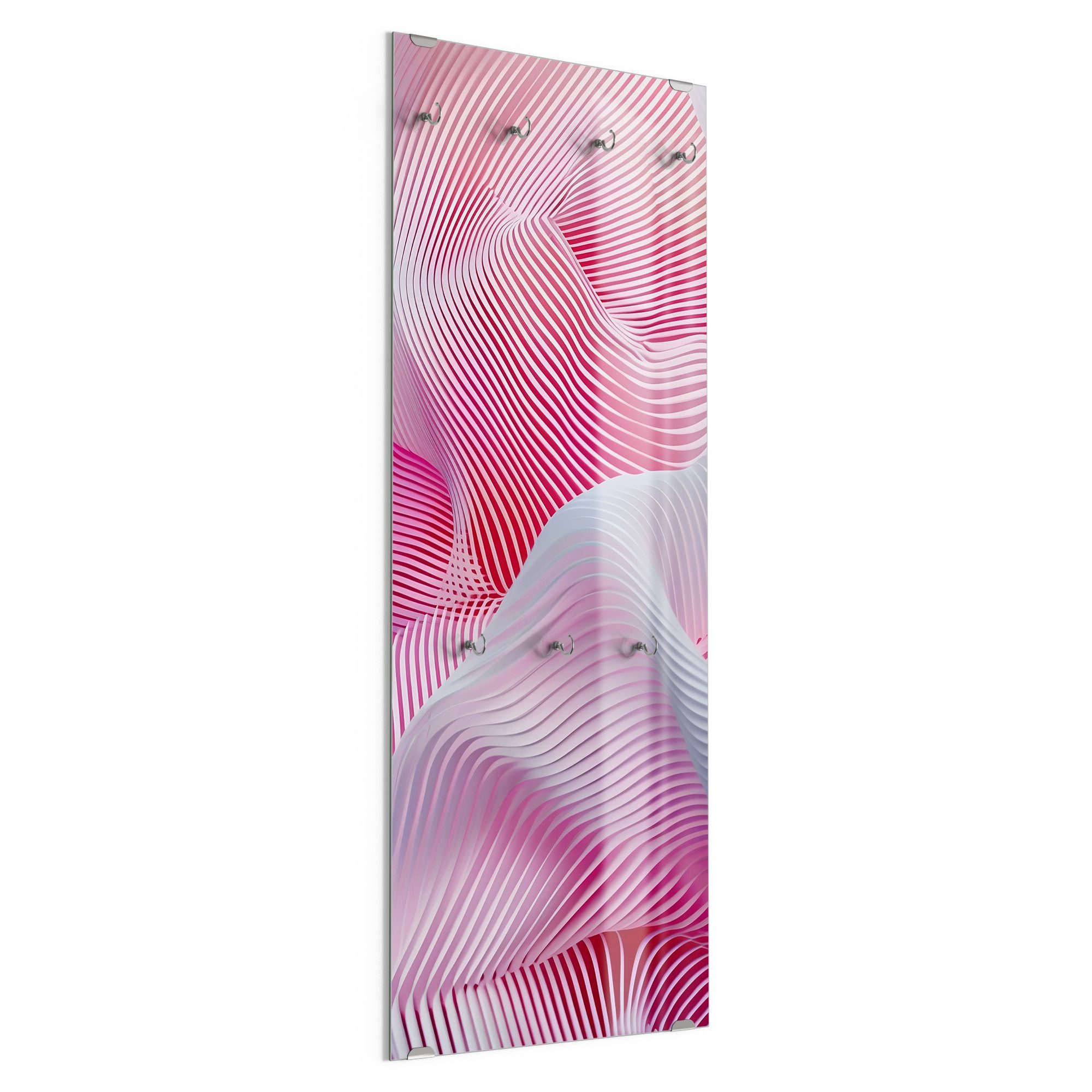 DEQORI Kleiderhaken 'Farbklang in Bewegung', Glas Garderobe hängend Flur Jackenhalter modern Wandgarderobe Haken