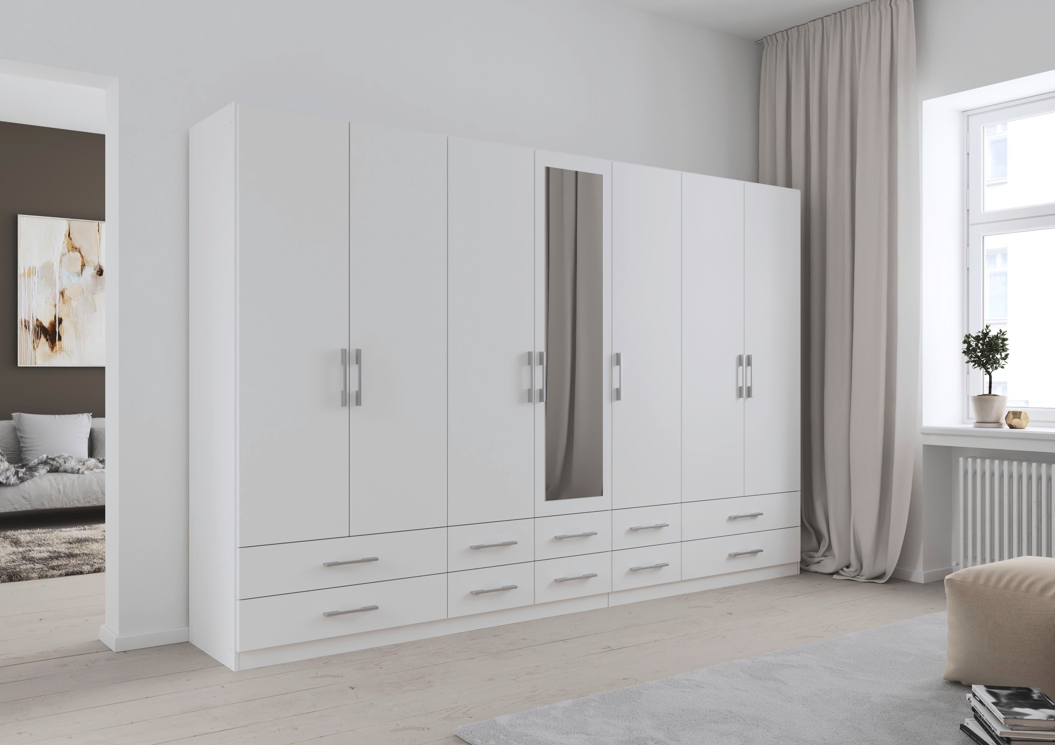 rauch Kleiderschrank Schrank Garderobenschrank Mehrzweckschrank Schlafzimmer HERSBRUCK (3 verschiedene Ausstattungen BASIC/CLASSIC/PREMIUM (inkl. SOFT-CLOSE) mi – Bild 2 von 5