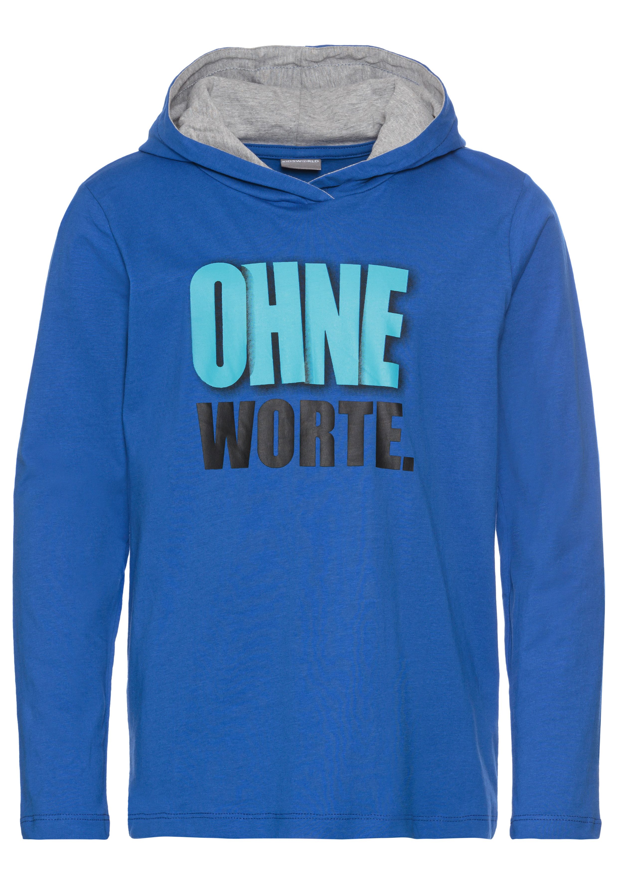 KIDSWORLD Kapuzenshirt OHNE Worte!, cooler Spruch