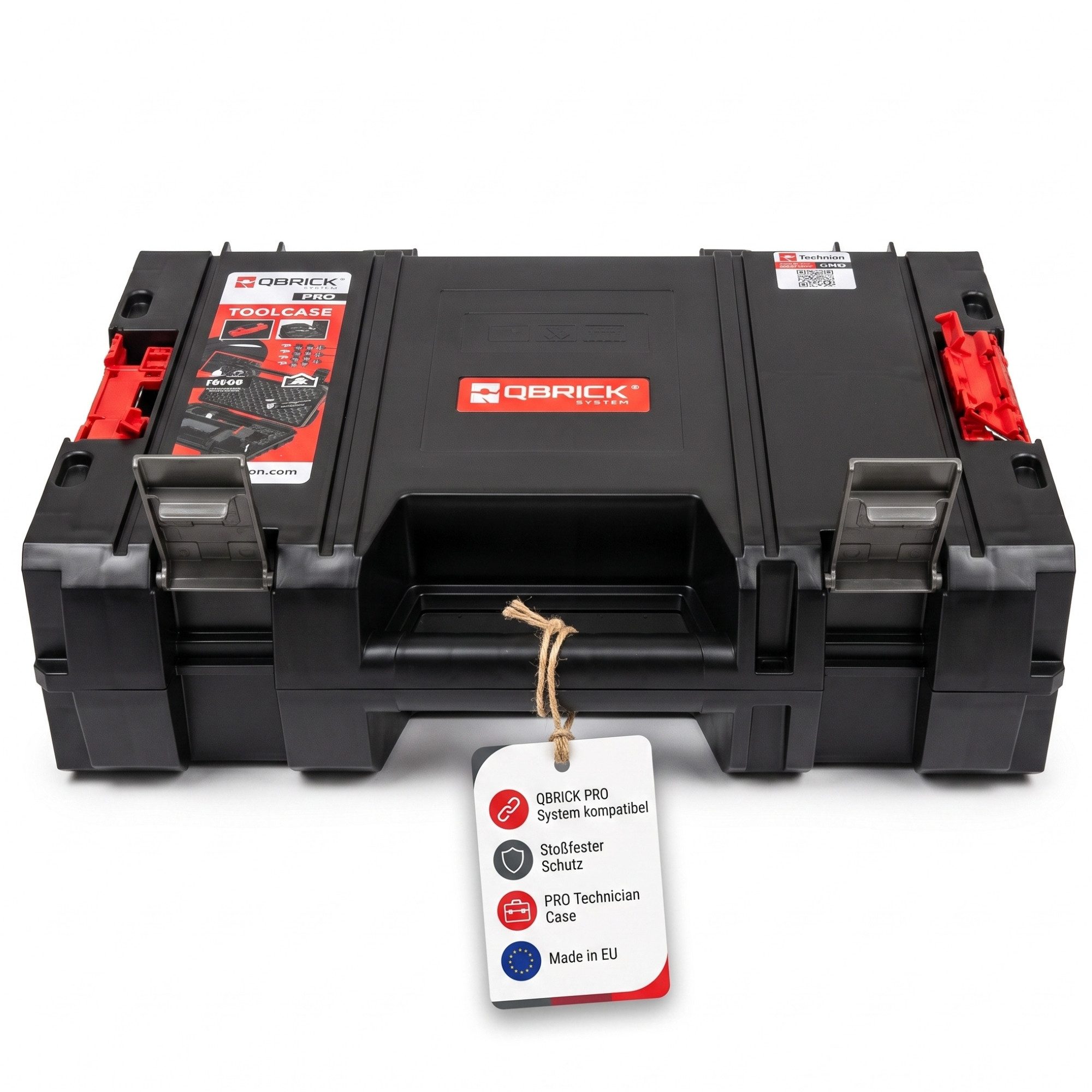 BigDean Werkzeugkoffer Qbrick System Pro Maschinenkoffer mit Polsterung (1 St), Modular erweiterbar, Stoßfest, Systemverbinder