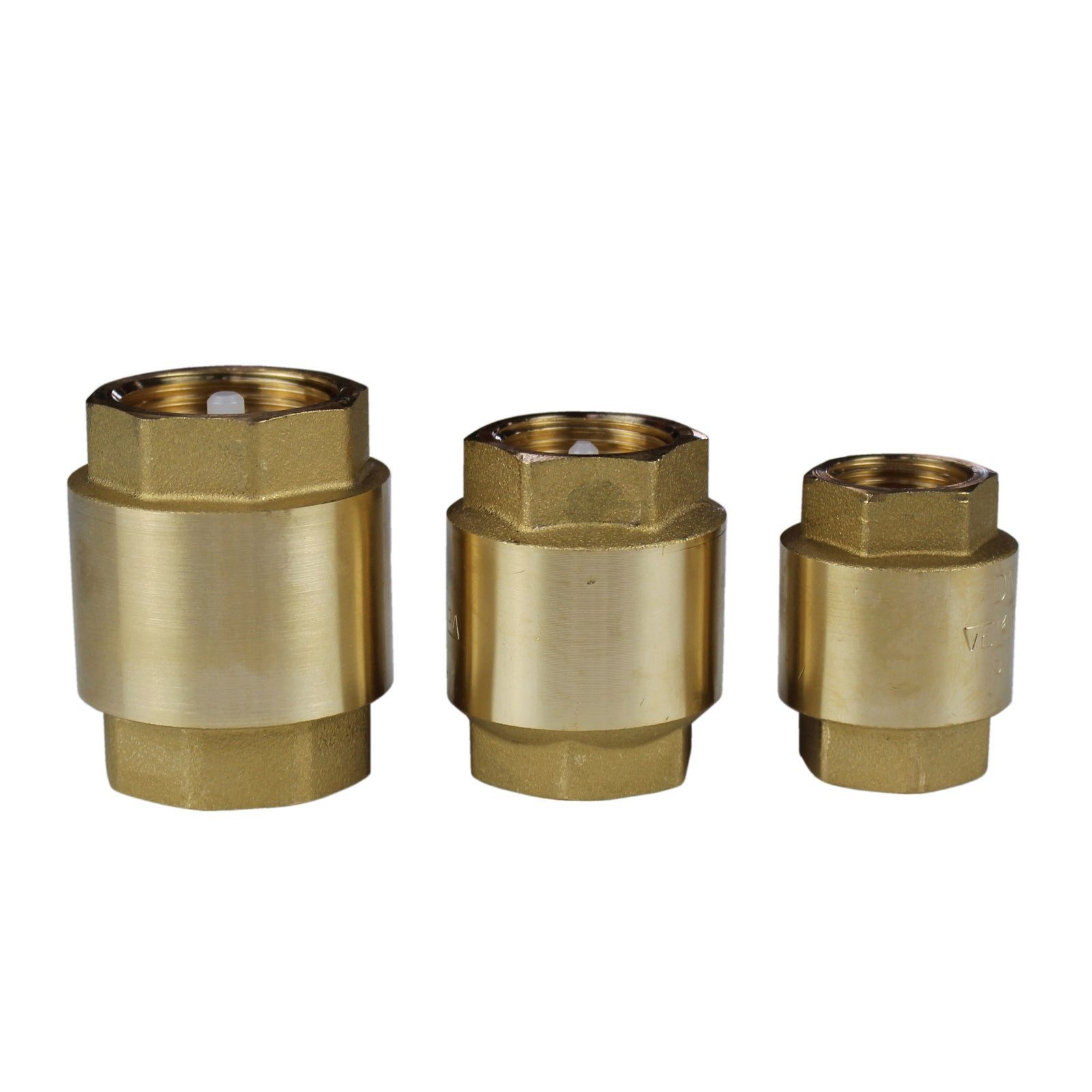 ganz24 Absperrventil Rückschlagventil Messing IG 1/2", 3/4" oder 1", Robuste Bauweise