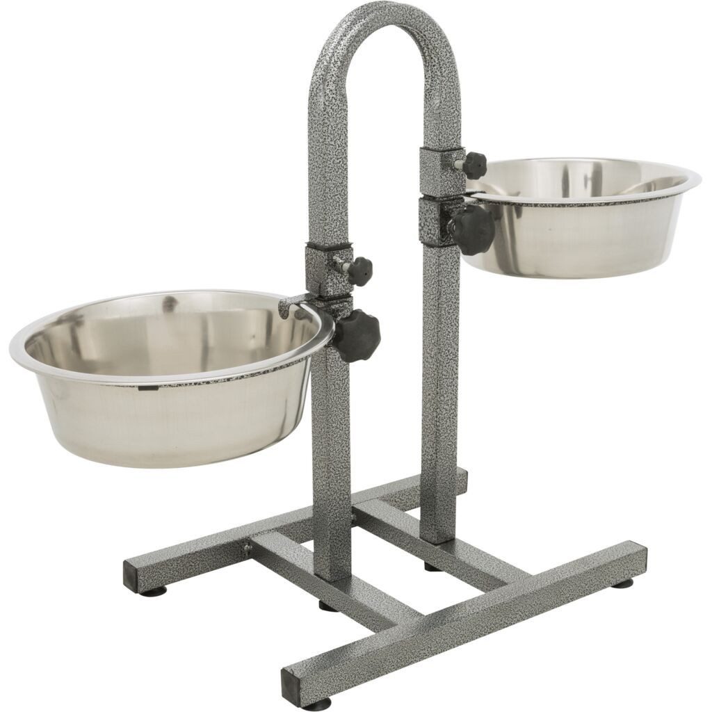 TRIXIE Napf Hundebar, Metall/Edelstahl - diverse - 2 × 2,8 l/ø 24 cm
