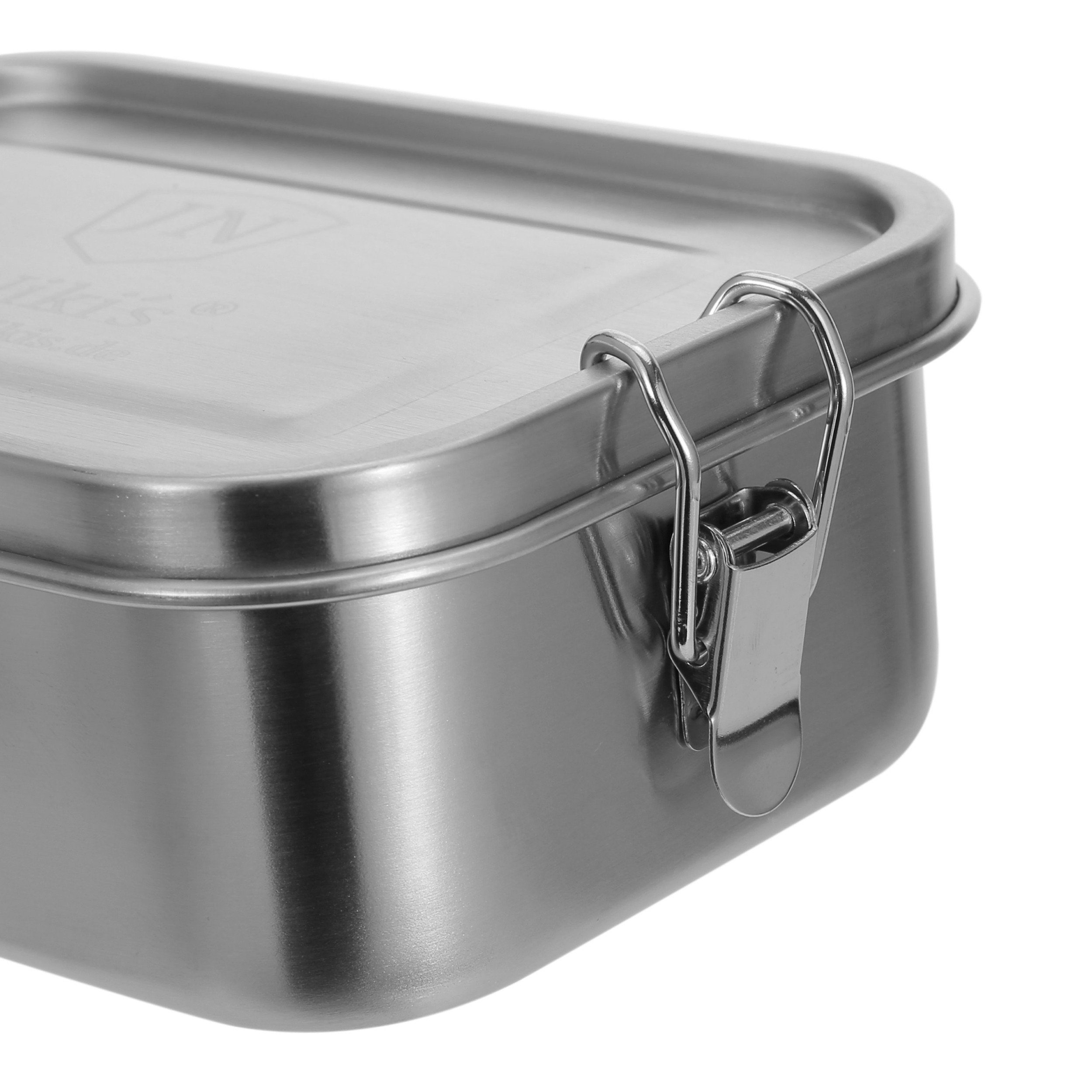 Edelstahl, JN Lunchbox Je Pink-Grün Edelstahl, 2er-Spar-Set: Premium-Schüler-Set Teefilter aus JuNiki´s JuNiki´s® 550ml 2x Lunchbox Trinkflasche + isoliert +