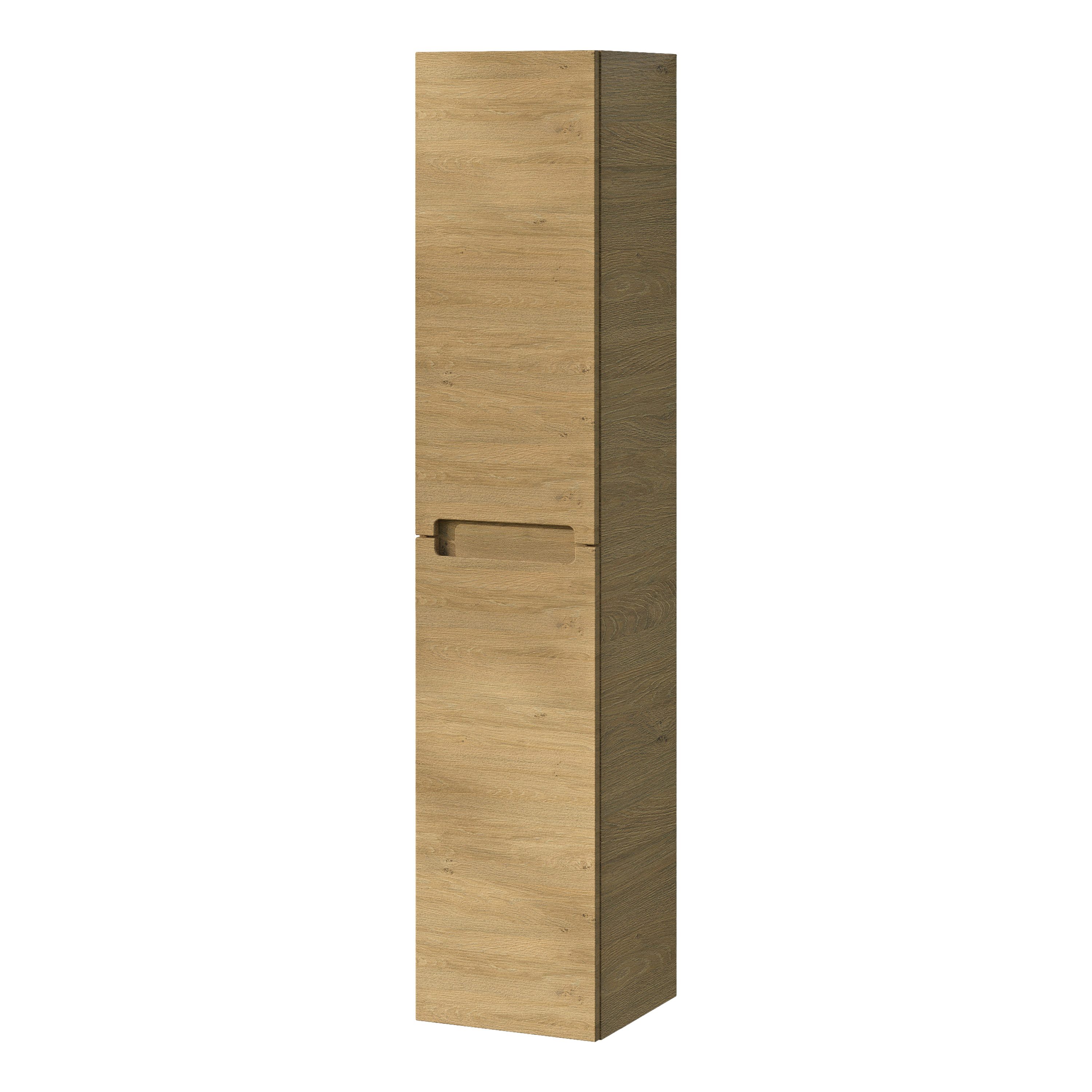 Bernstein Hochschrank VIREO (Komplett-Set, 35 cm x 170 cm x 35 cm / Hochschrank / Badschrank / Hochregal) Farbe wählbar / vormontiert / wasserfest / flexible Montage