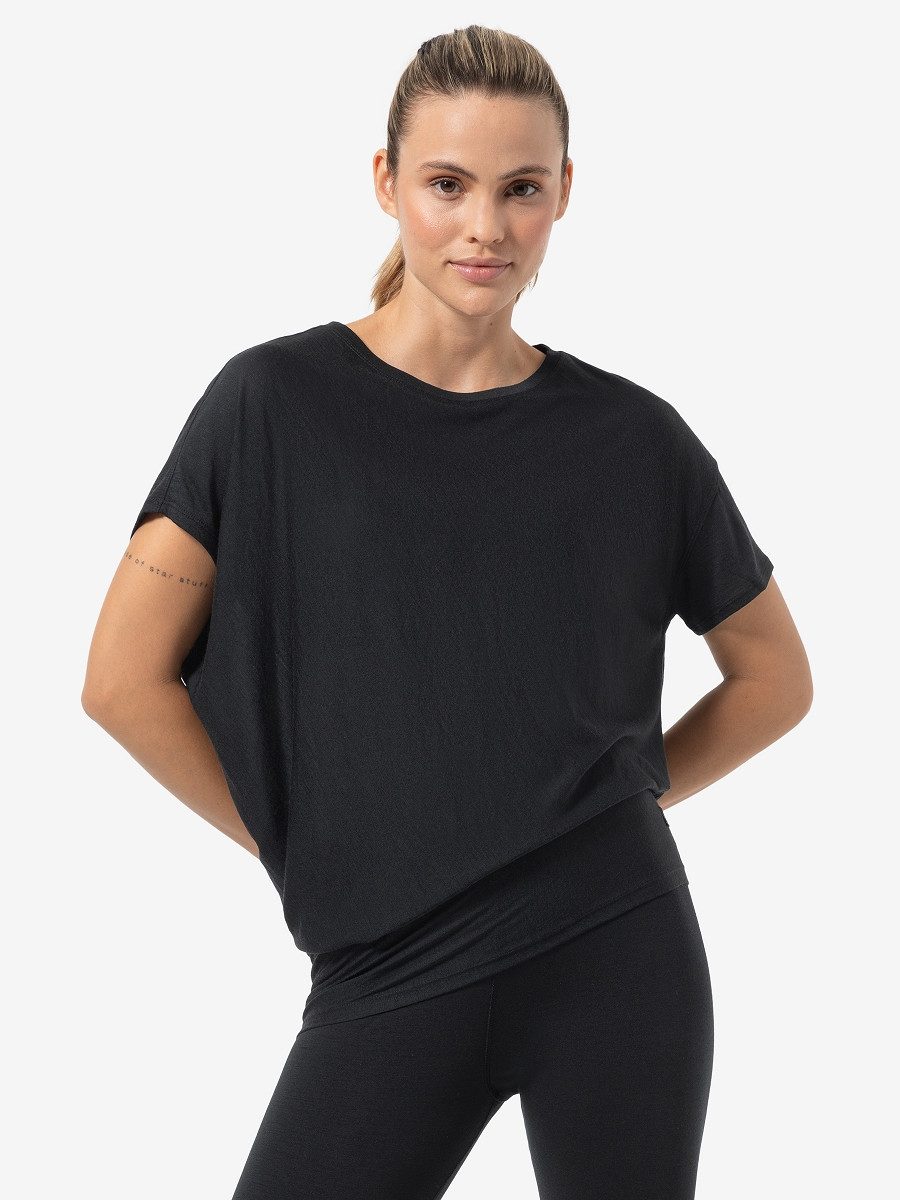SUPER.NATURAL T-Shirt asymmetrisch geschnittenes W YOGA LOOSE TEE für Damen günstig online kaufen