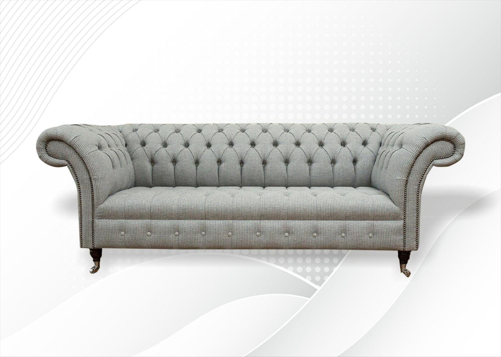 Stoff Polster Designer Textil, JVmoebel Sofas Made Europe Sofa Sitzer in Chesterfield 3 Sofa Couchen