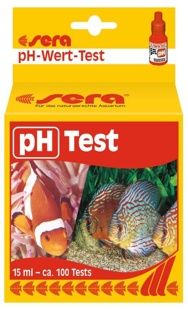 Sera Aquariendeko sera pH-Test Wassertest für Aquarium und Teich