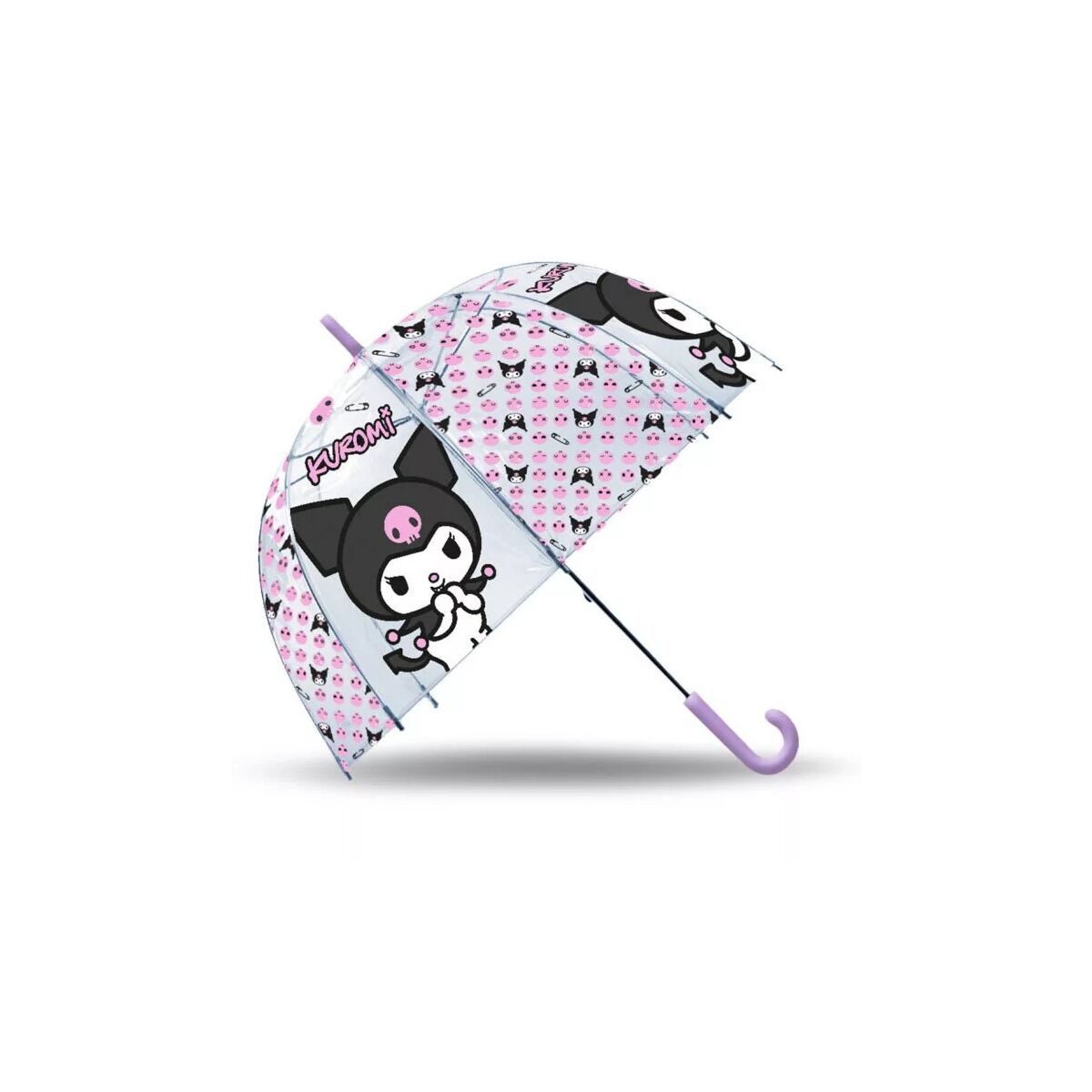 Hello Kitty Stockregenschirm Hello Kitty Kuromi Kinder transparenter Regenschirm Ø70 cm