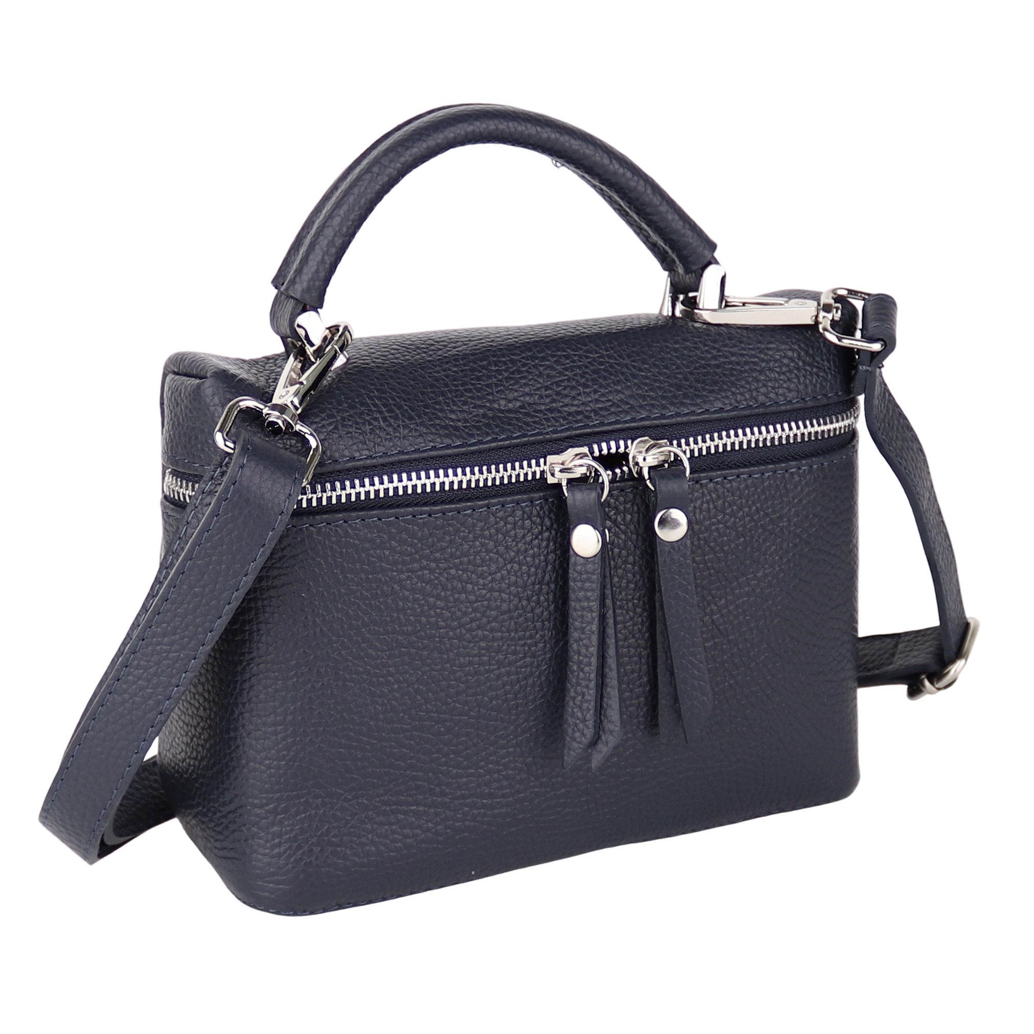 Henkeltasche Damen kleine Tasche aus Echtleder Schultertasche 20x15x8 cm