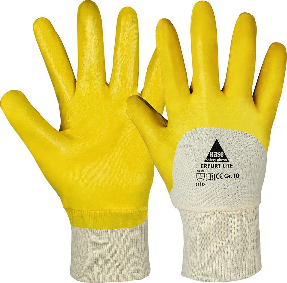 Erfurt 6 LIte Paar Nitril-Handschuhe Gloves Safety Hase