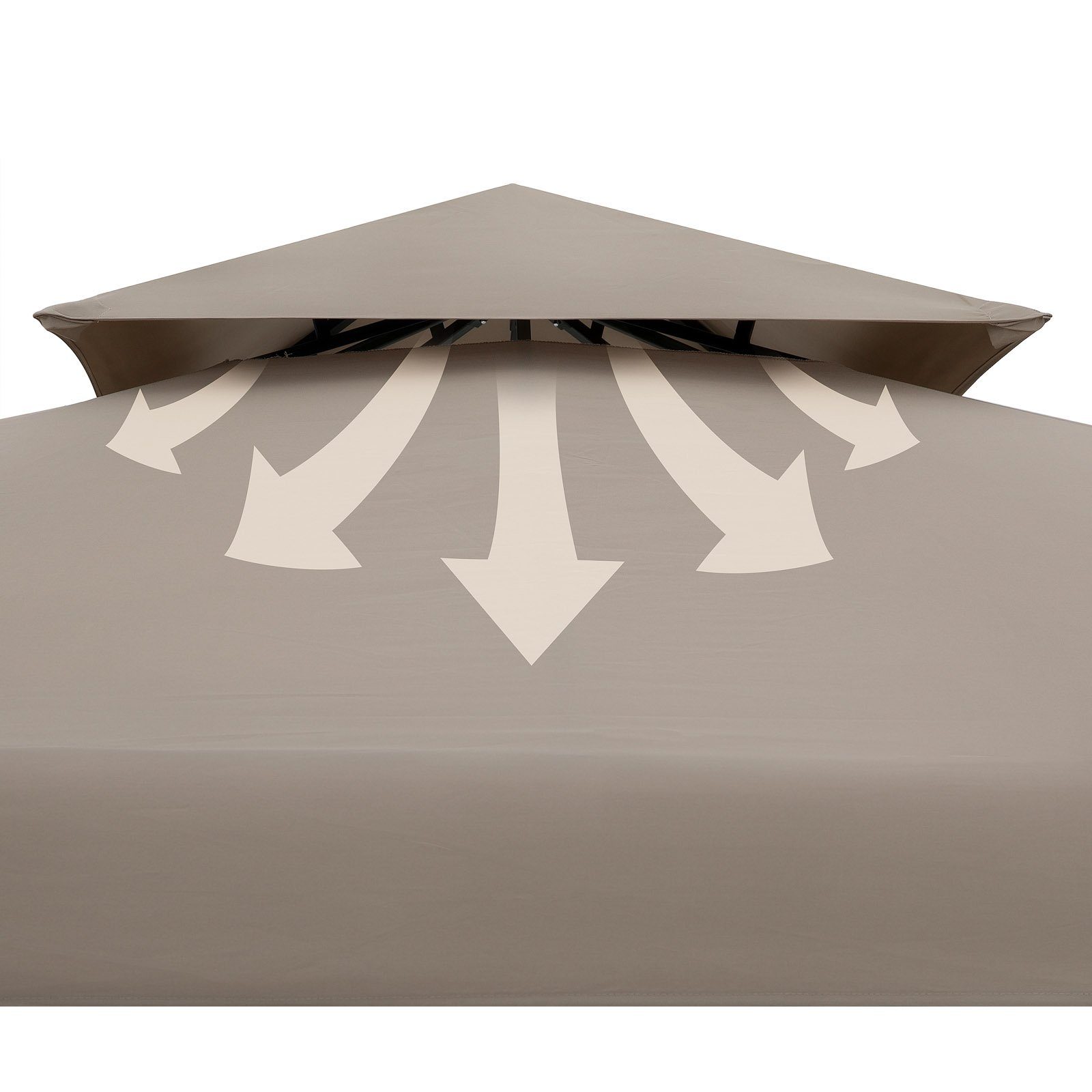 Casaria Pavillon Lorca, 3x3m Farbwahl UV-Schutz günstig online kaufen