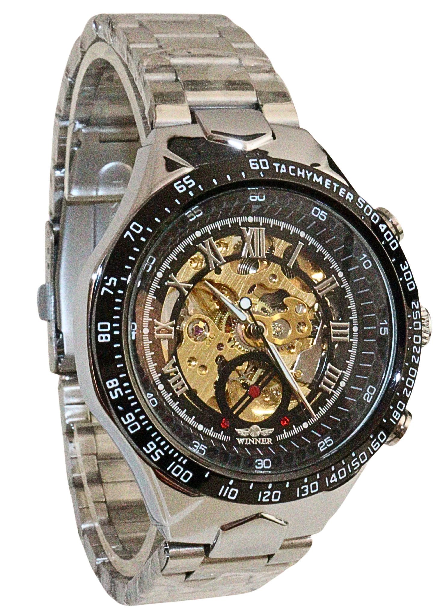 Rötting Design Automatikuhr Herrenuhr Marke Forsining Skelett schwarz goldf günstig online kaufen