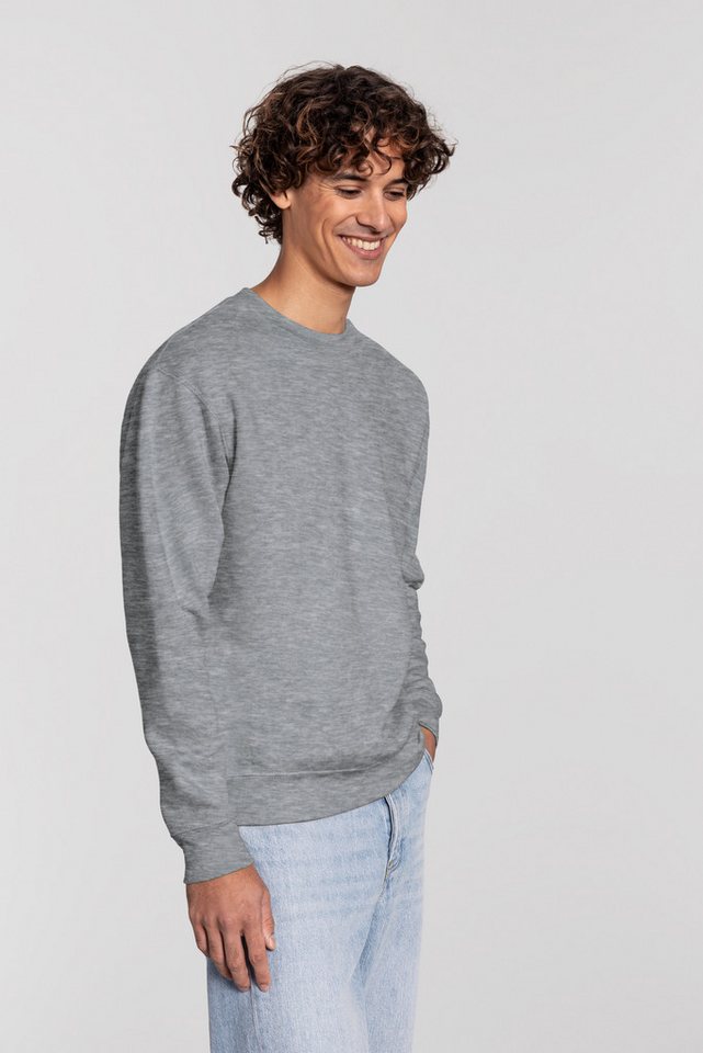 Fruit of the Loom Sweatshirt Iconic Premium Sweat mit angesetzten Bündchen, aus Baumwolle und Polyester