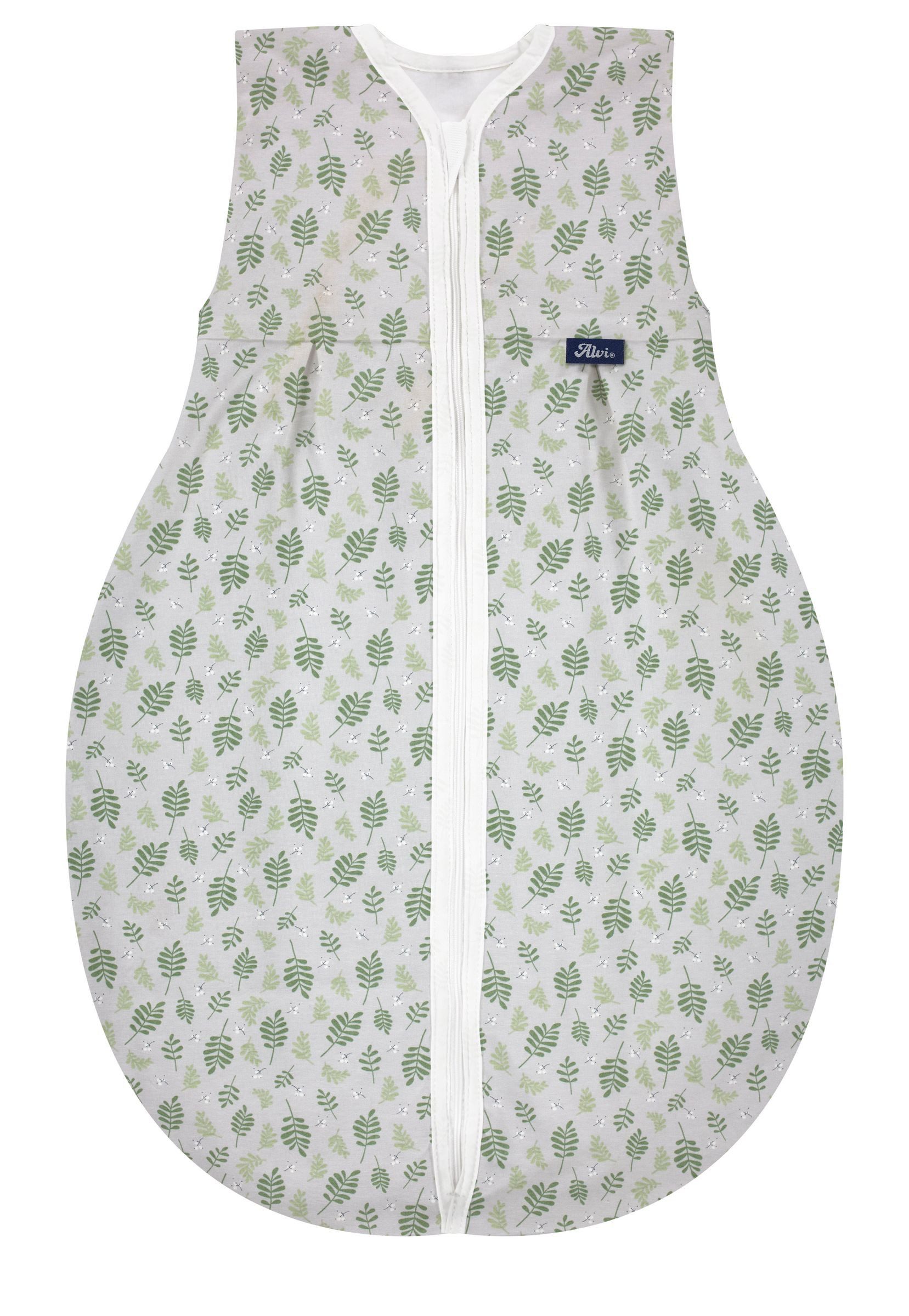 Alvi® Babyschlafsack Baby Kugelschlafsack Molton, Sommerschlafsack ärmellos, weicher Stoff aus 100% Baumwolle