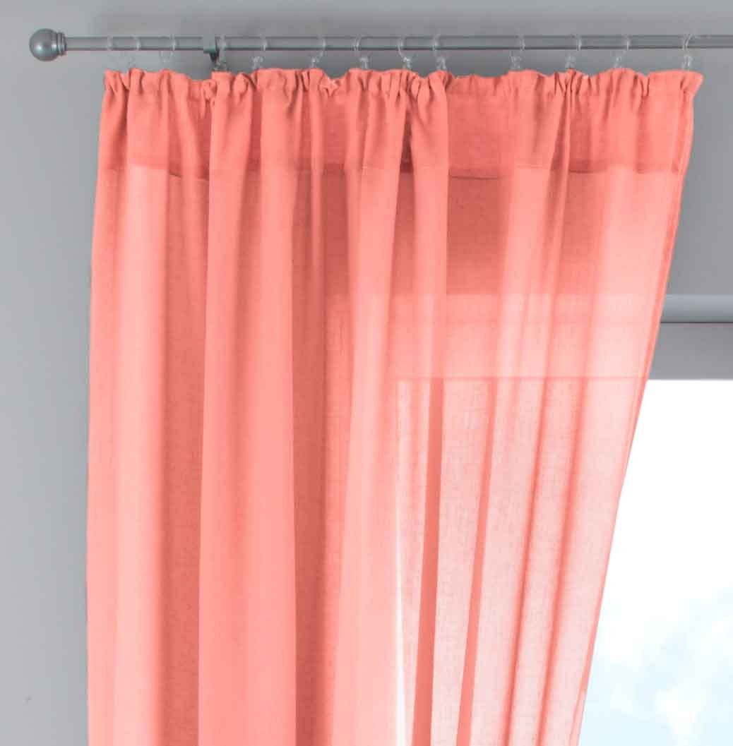 Gardinenbox Gardine, Faltenband (2 St), halbtransparent, günstig online kaufen