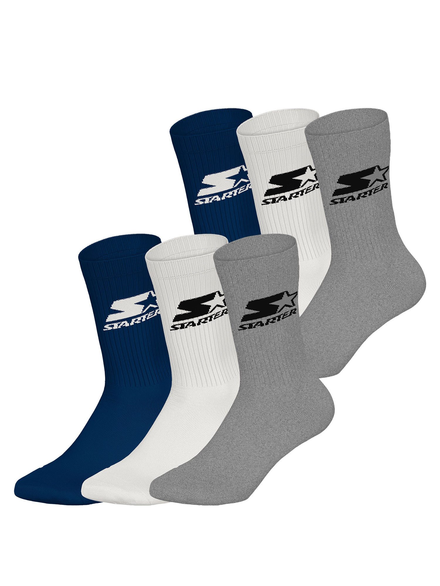 Starter Basicsocken Crew (6-Paar) Socken, Baumwollsocken, Alltagsocken