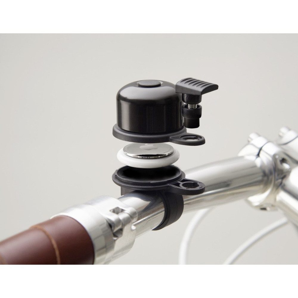 Hama Schlüsselanhänger Hama AirBell AirTag Halter Fahrradklingel Schwarz