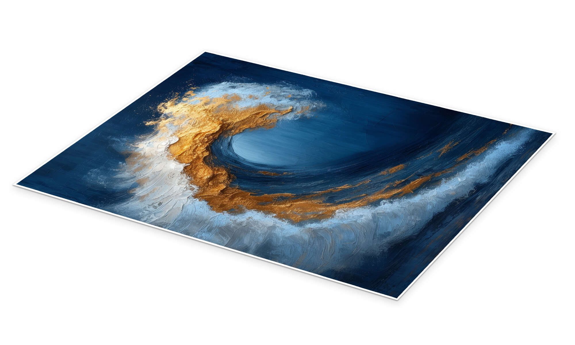 Posterlounge Wandbild Goldene Welle I, DejaReve, erhältlich als Poster, Leinwandbild, Wandsticker oder Acrylglasbild