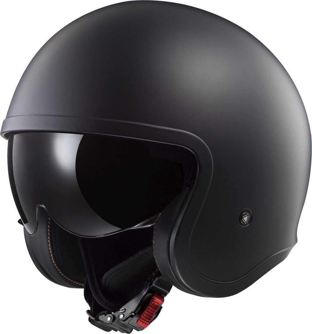 LS2 Motorradhelm OF599 Spitfire II Solid Jethelm, integriertes Sonnenvisier