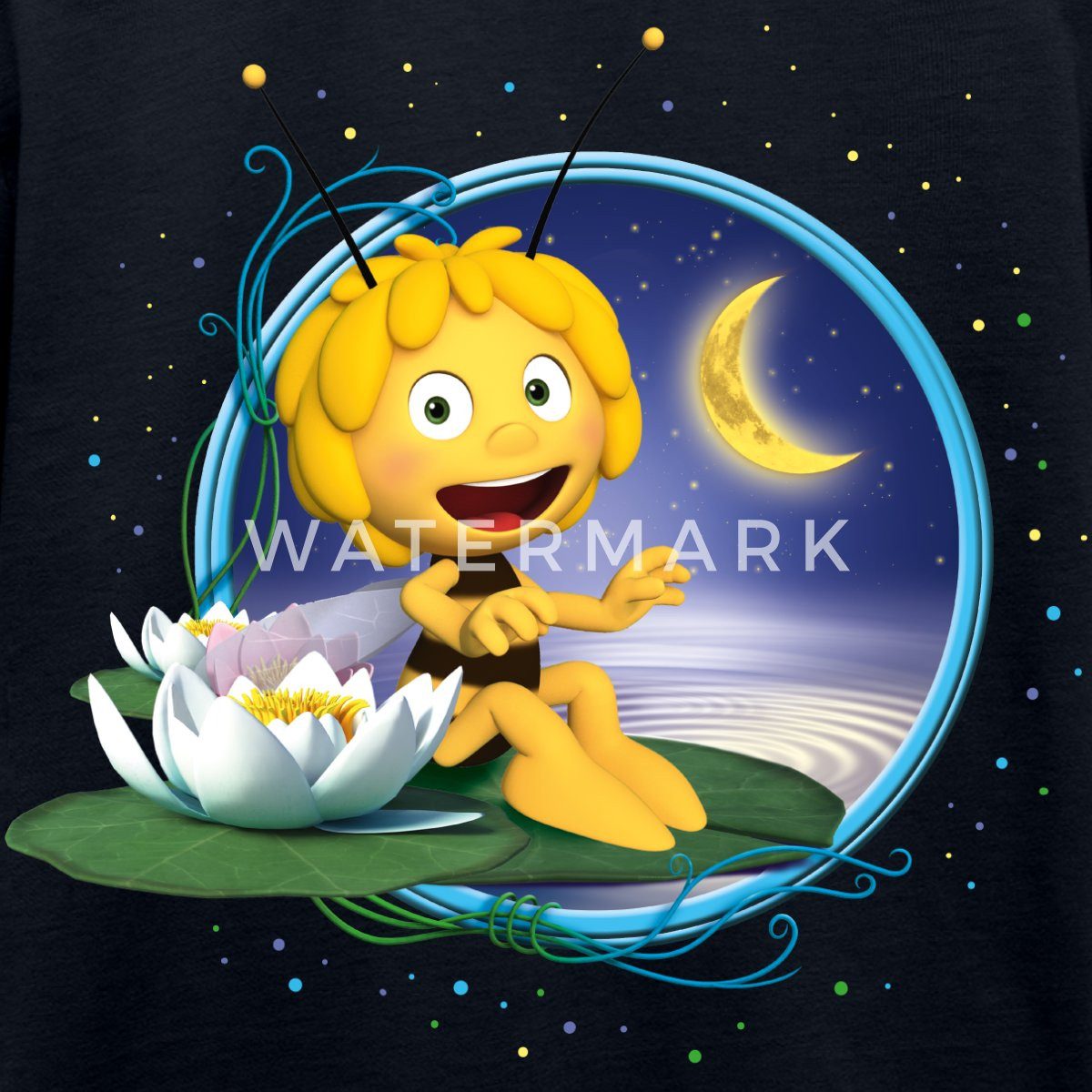 Spreadshirt T-Shirt Biene Maja Mondschein Kinder Premium T-Shirt (1-tlg)