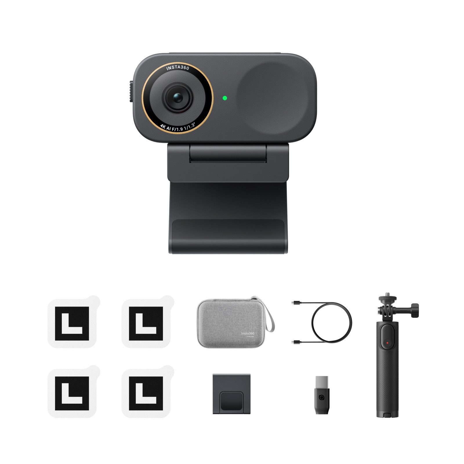 Insta360 Insta360 Link 2C Pro – 4K PTZ-Webcam für PC/Mac Full HD-Webcam (4K Ultra HD)