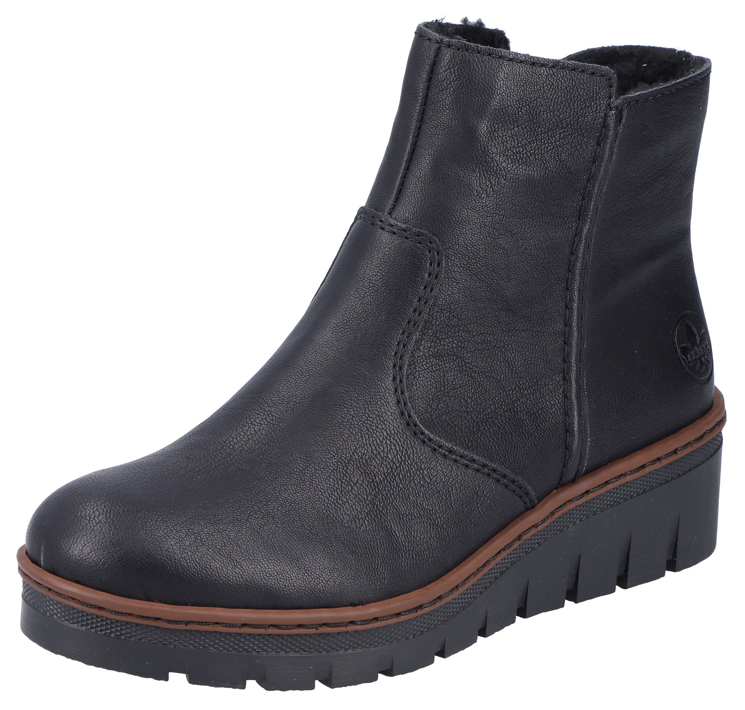 Rieker Winterstiefelette mit modischem 4,5 cm Keilabsatz