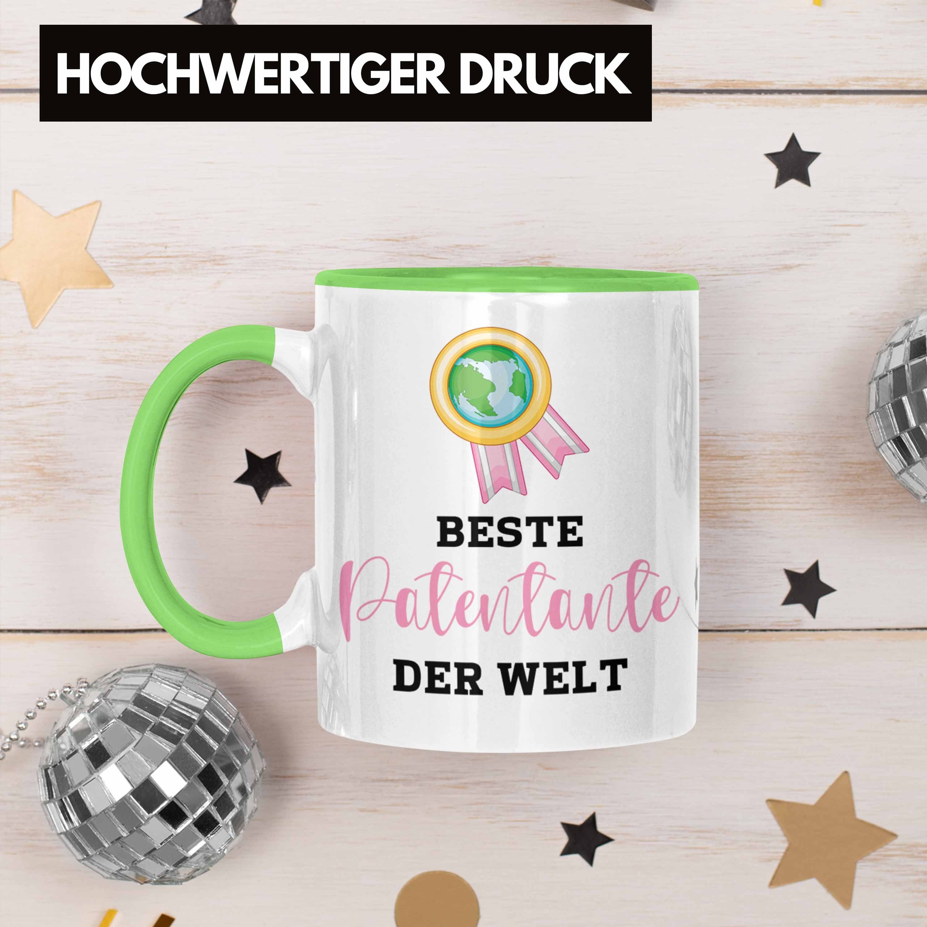 Trendation Tasse LieblingsPatentante Bin Trendation - Grün Nichte Ich Hier Weihnachten Lustig Geschenk Geburtstag Geschenkideen von Welt Patentante Tasse Beste Der