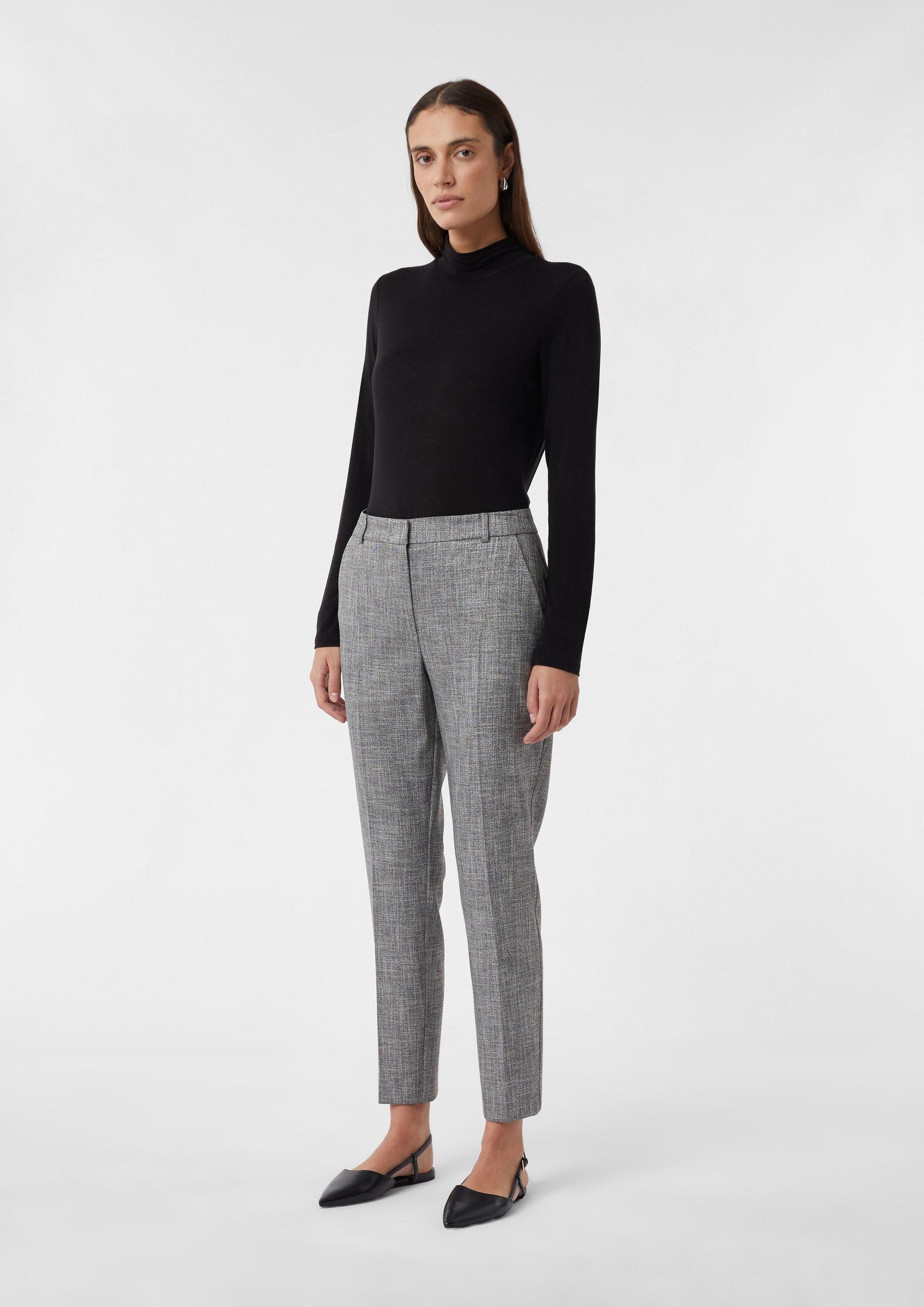 comma 7/8-Hose Hose Melierte Cigarette-Pants (1-tlg) günstig online kaufen
