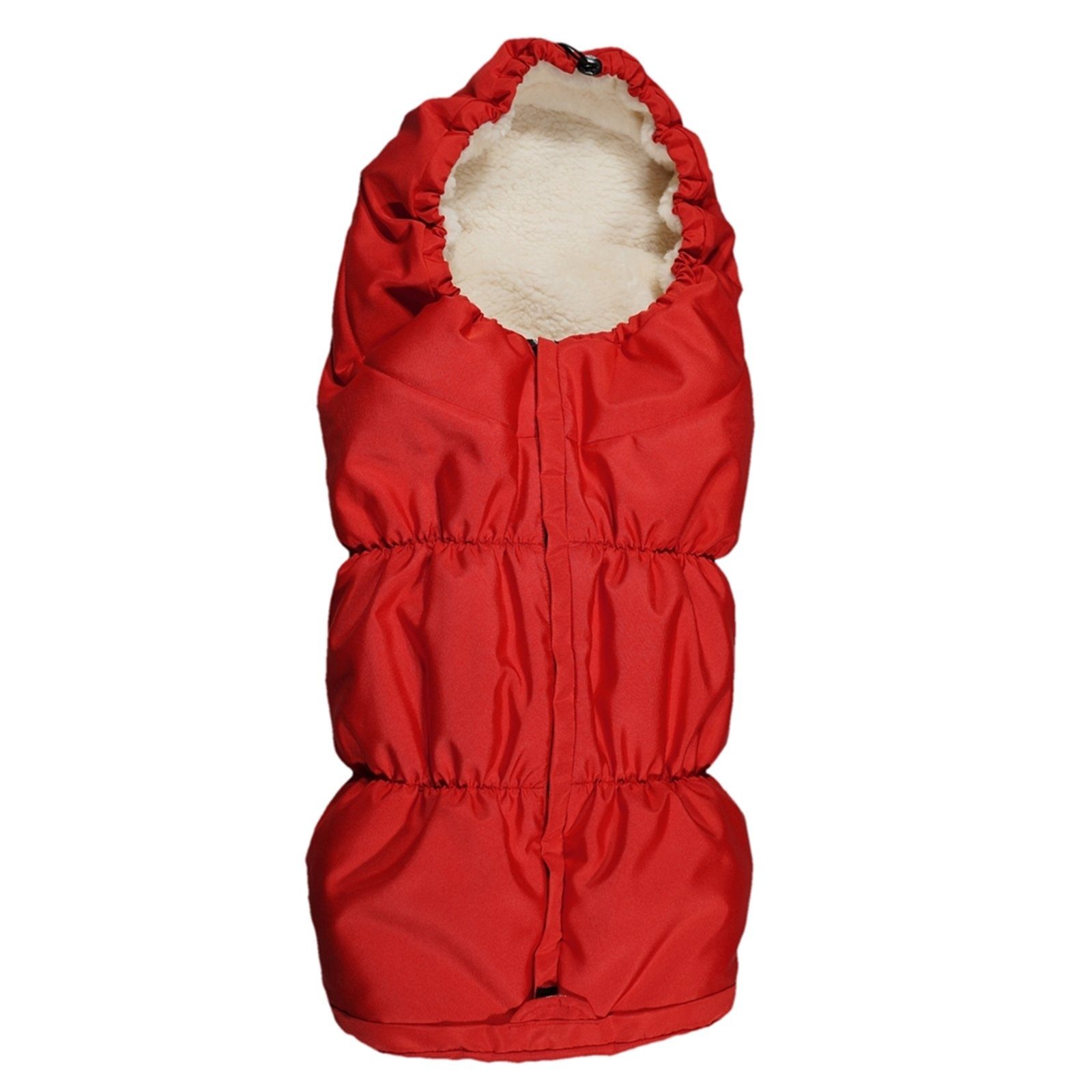 Eichhorn Kinderwagen Fußsack Mumien-Winterfußsack mit vorgenähten Gurtschlitzen (warmer Schlafsack/Fußsack für Kinderwagen und Buggys, Teddyfell (waschbar), innen folierter Fußbereich, Reißverschluss und Kordelzug