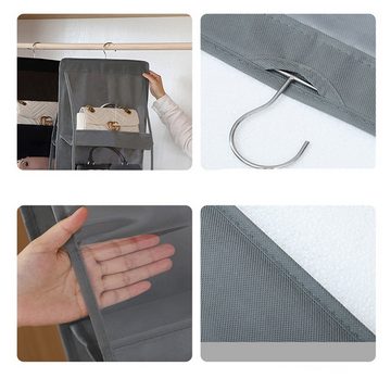 HIBNOPN Hängeregal Hängeregal Regal Taschen aufbewahrung 8Taschen Transparentes 2 Stück, 2-tlg.
