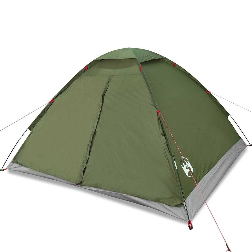 Kuppelzelt Kuppel-Campingzelt 4 Personen Olivgrün Wasserdicht