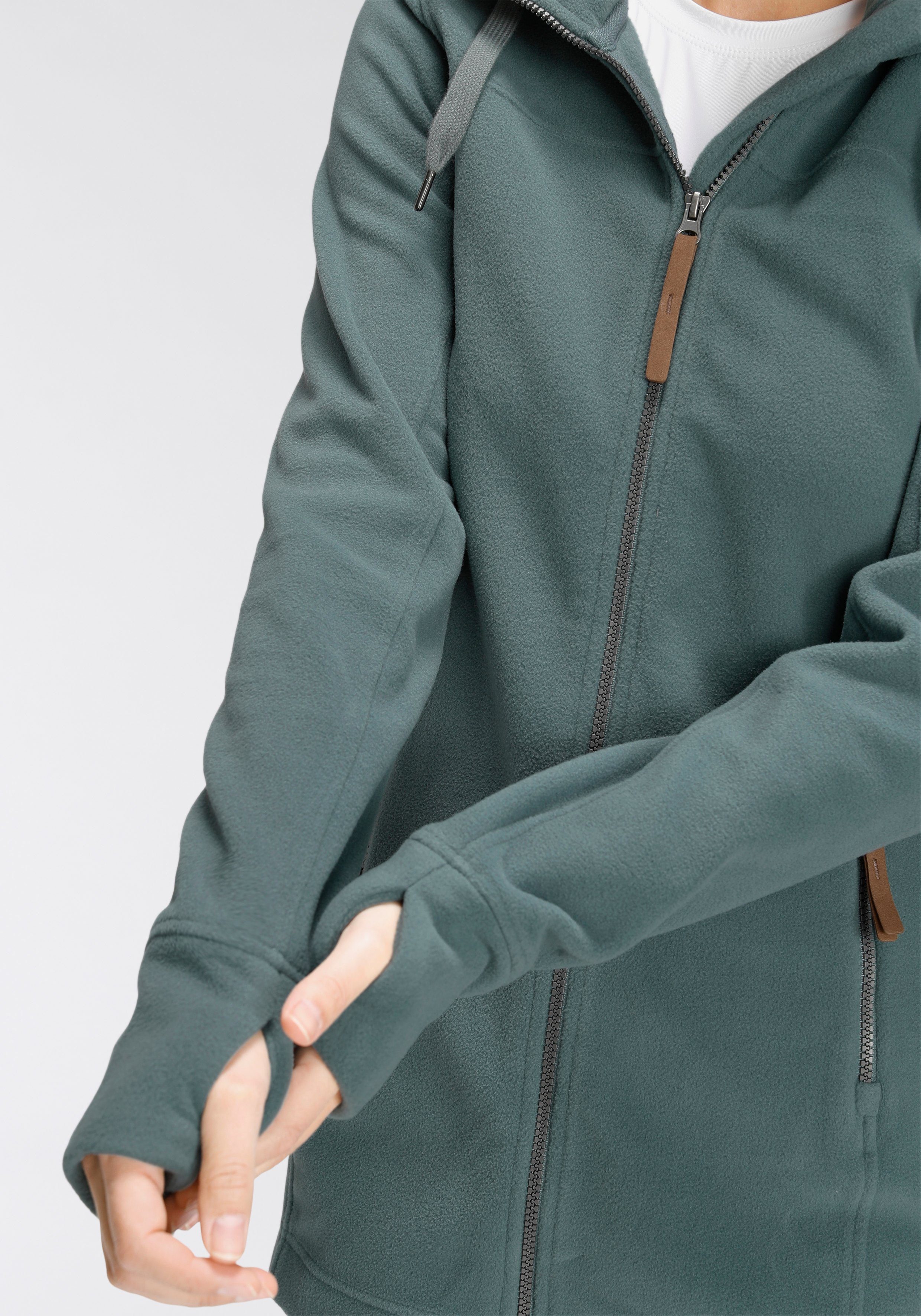 Polarino Fleecejacke aus Fleece, atmungsaktiv, schnell trocknend – Bild 4 von 5