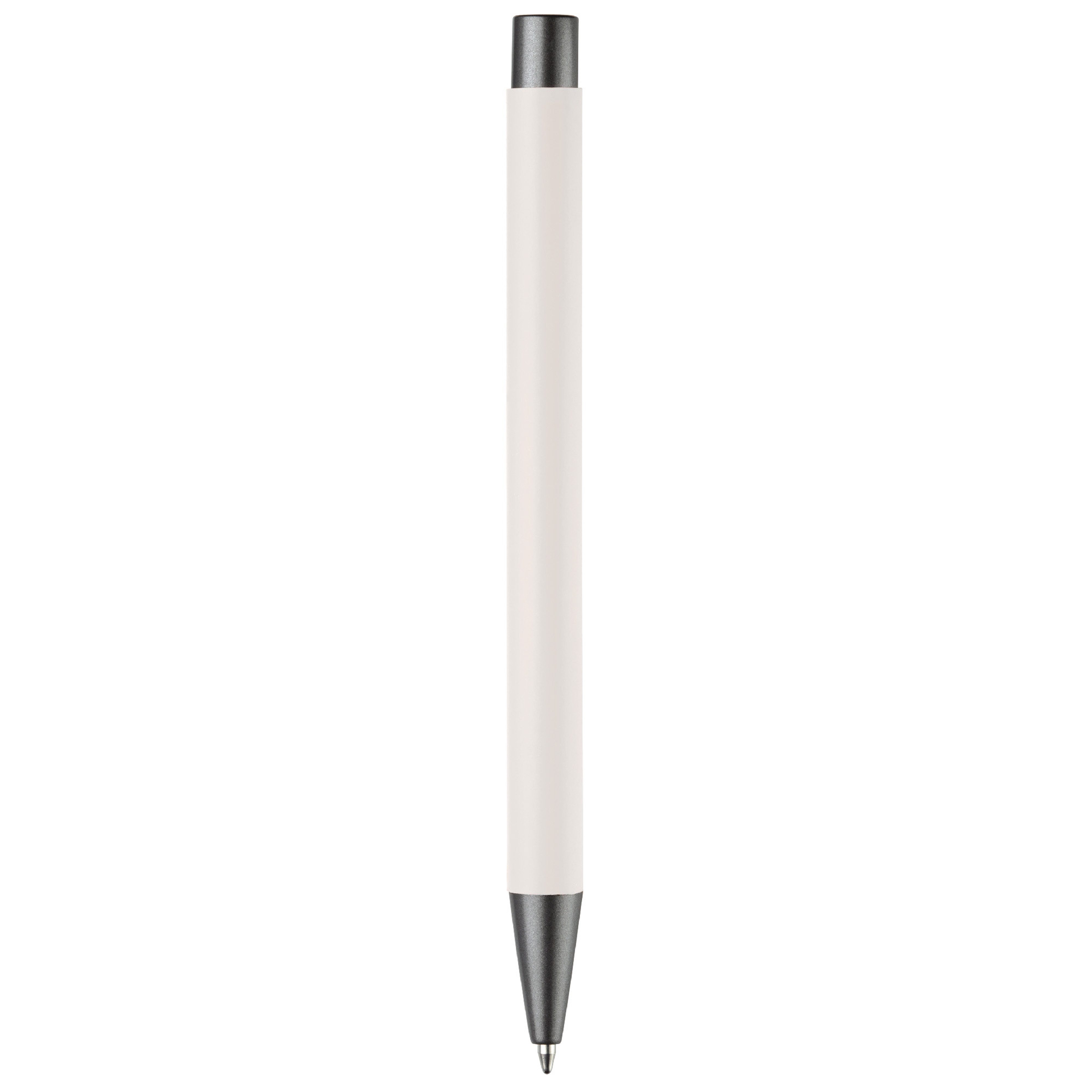 TOPPOINT Kugelschreiber Kugelschreiber / aus Metall / mit Soft-Touch / Farbe: weiß