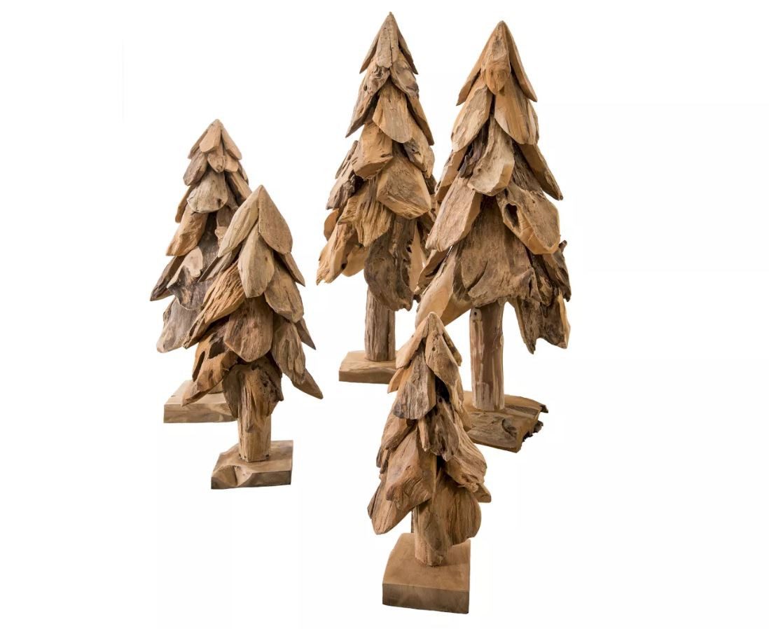 Main Möbel Dekobaum Deko-Baum 40cm "Tanne I" Teak günstig online kaufen