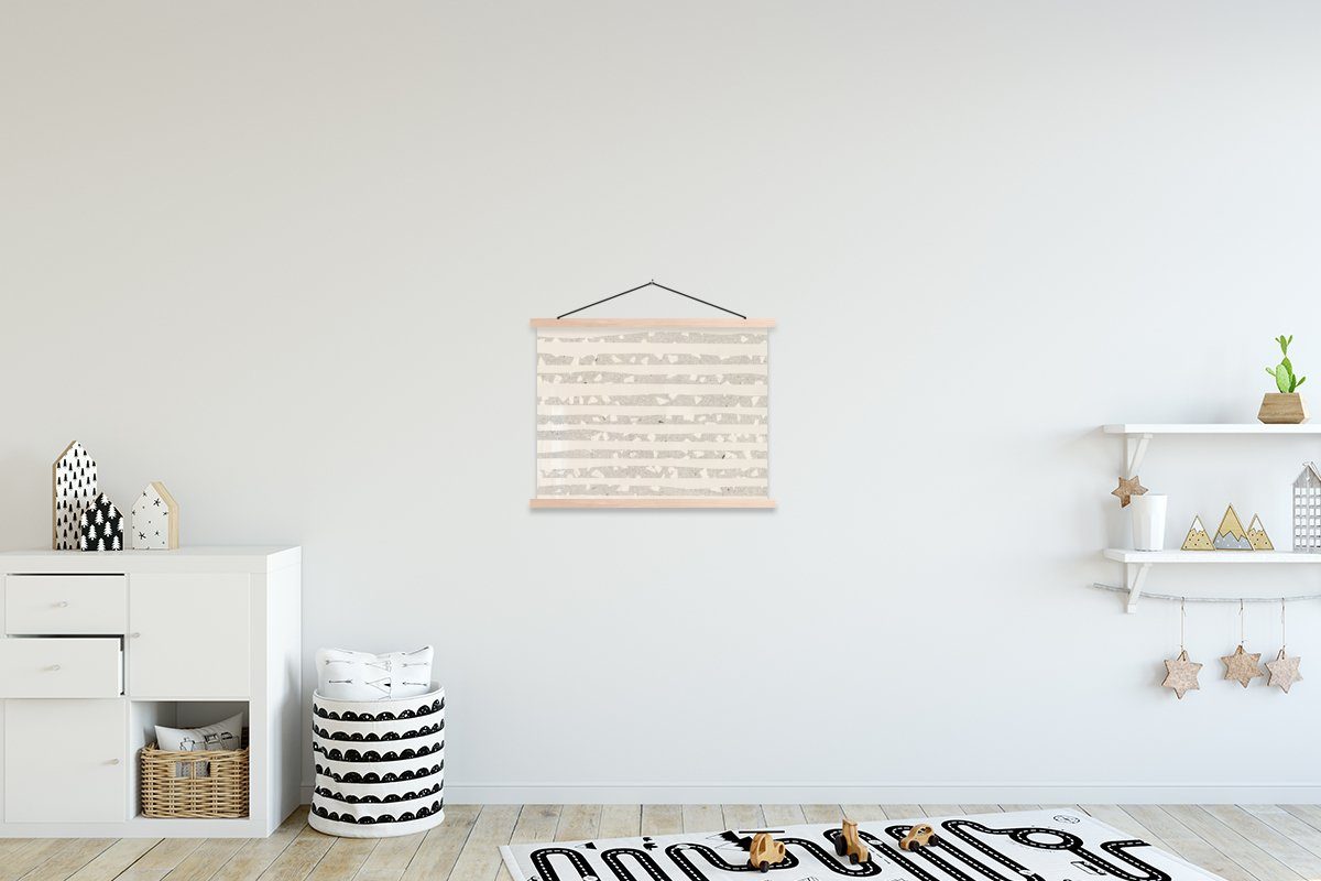 MuchoWow Poster Terrazzo - Pastell, Posterleiste, - (1 Wohnzimmer, Magnetisch für Textilposter Bilderleiste, Terrasse St)