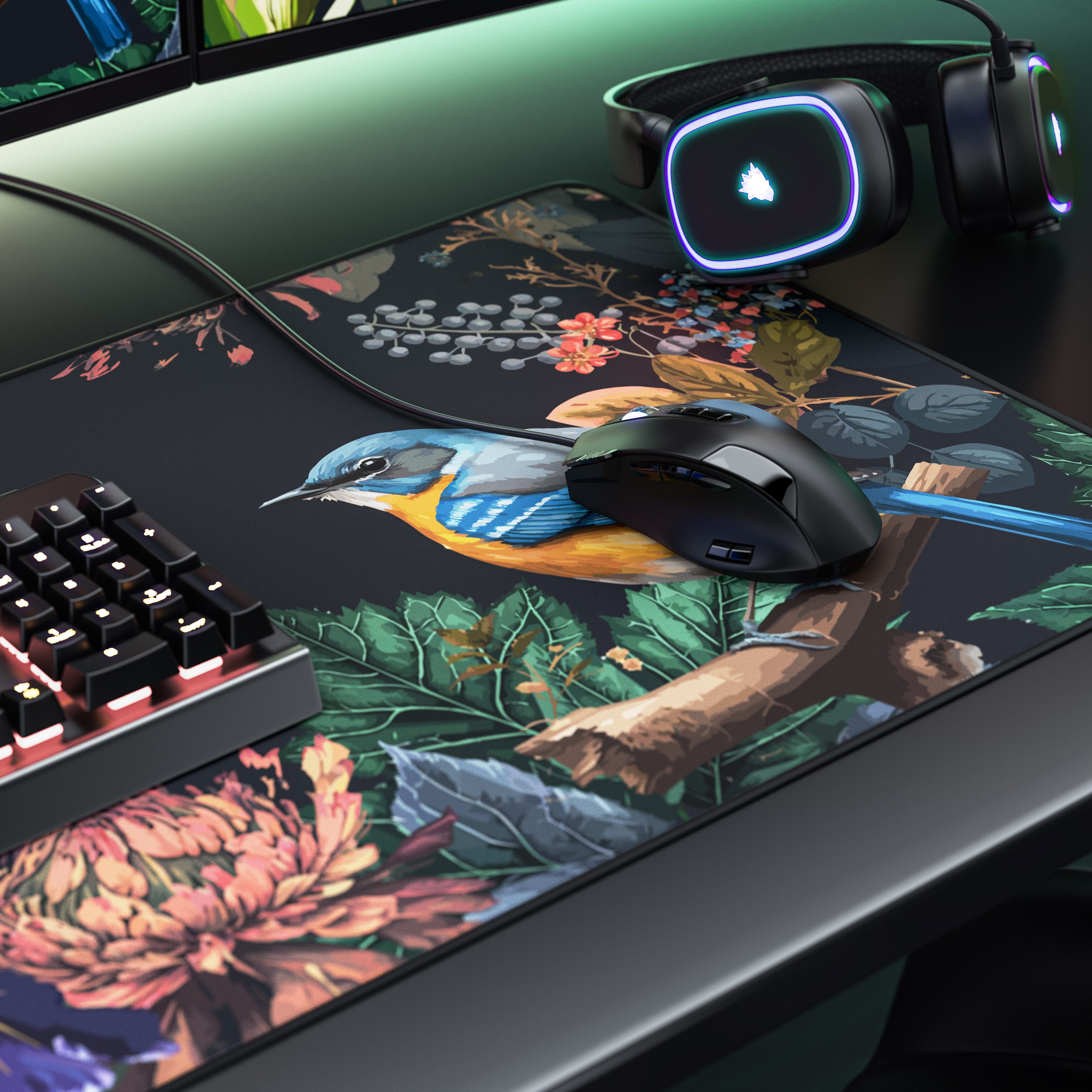 Titanwolf Gaming Mauspad XXL Speed Mousepad 900 x 400 x 3 mm, Schreibtischauflage, abwaschbar (1-St), rutschfeste Rückseite, Geschwindigkeit & Präzision, Modern – Bild 5 von 5
