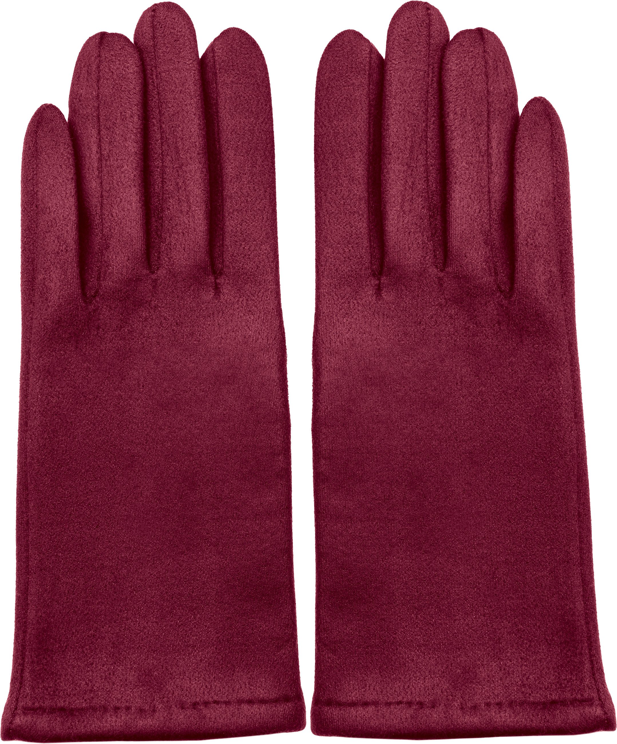 Caspar Strickhandschuhe GLV013 klassisch elegante uni Damen Winter Handschuhe