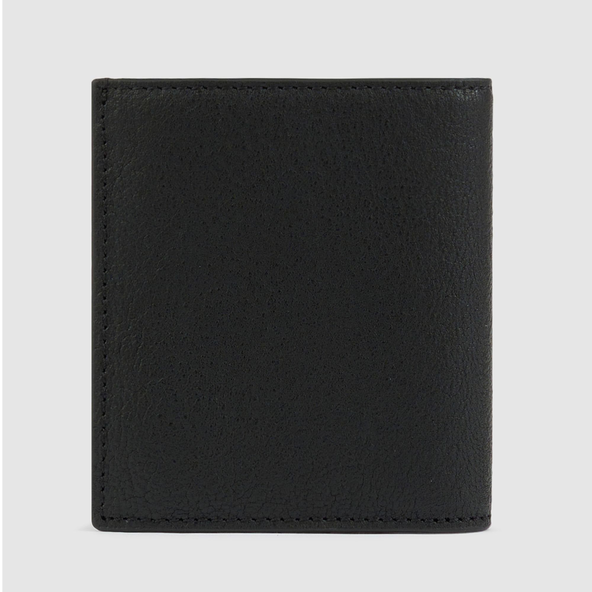 Black Piquadro Square, Leder Geldbörse