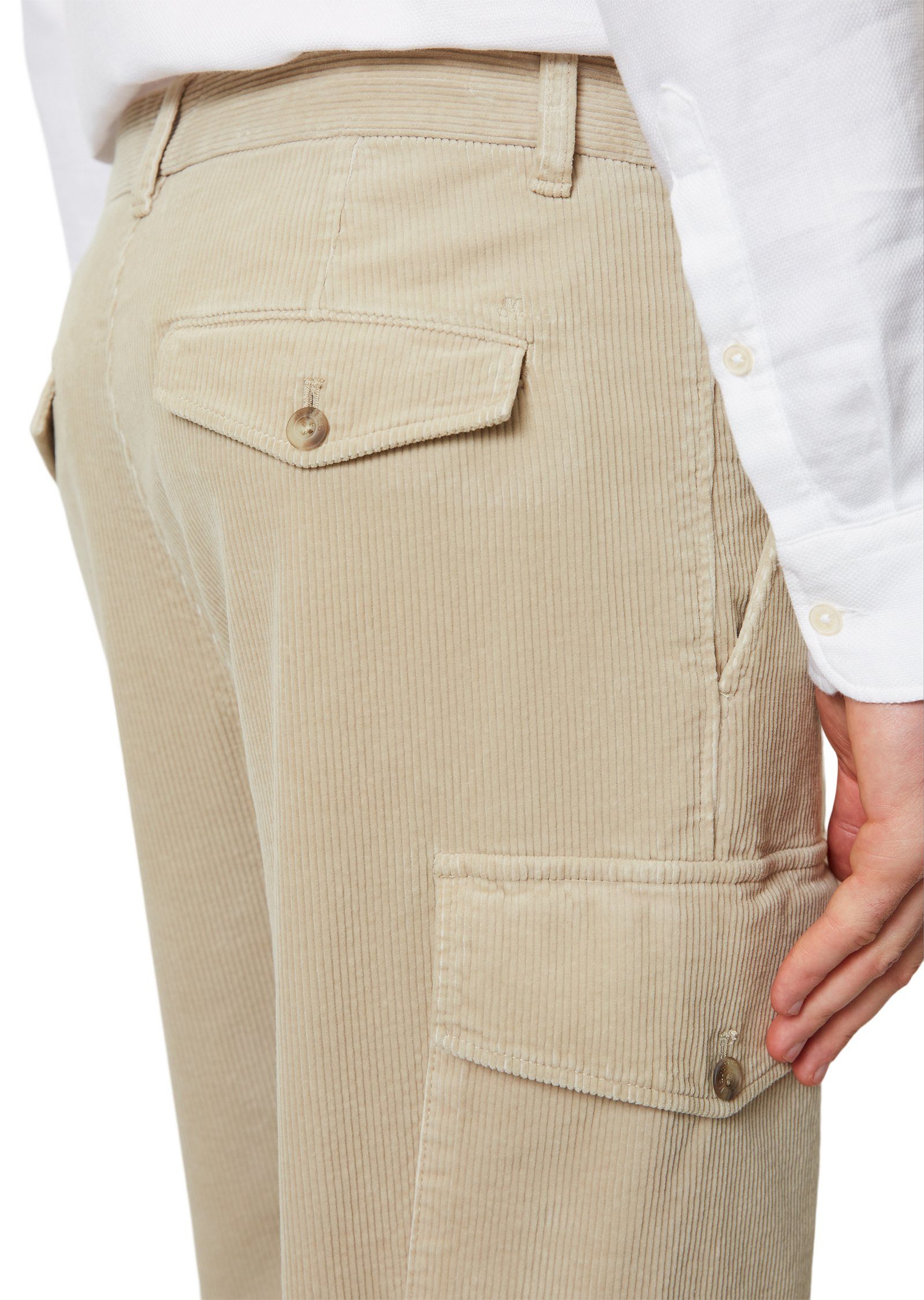 Marc Baumwoll-Cord softem Chinohose aus O'Polo beige